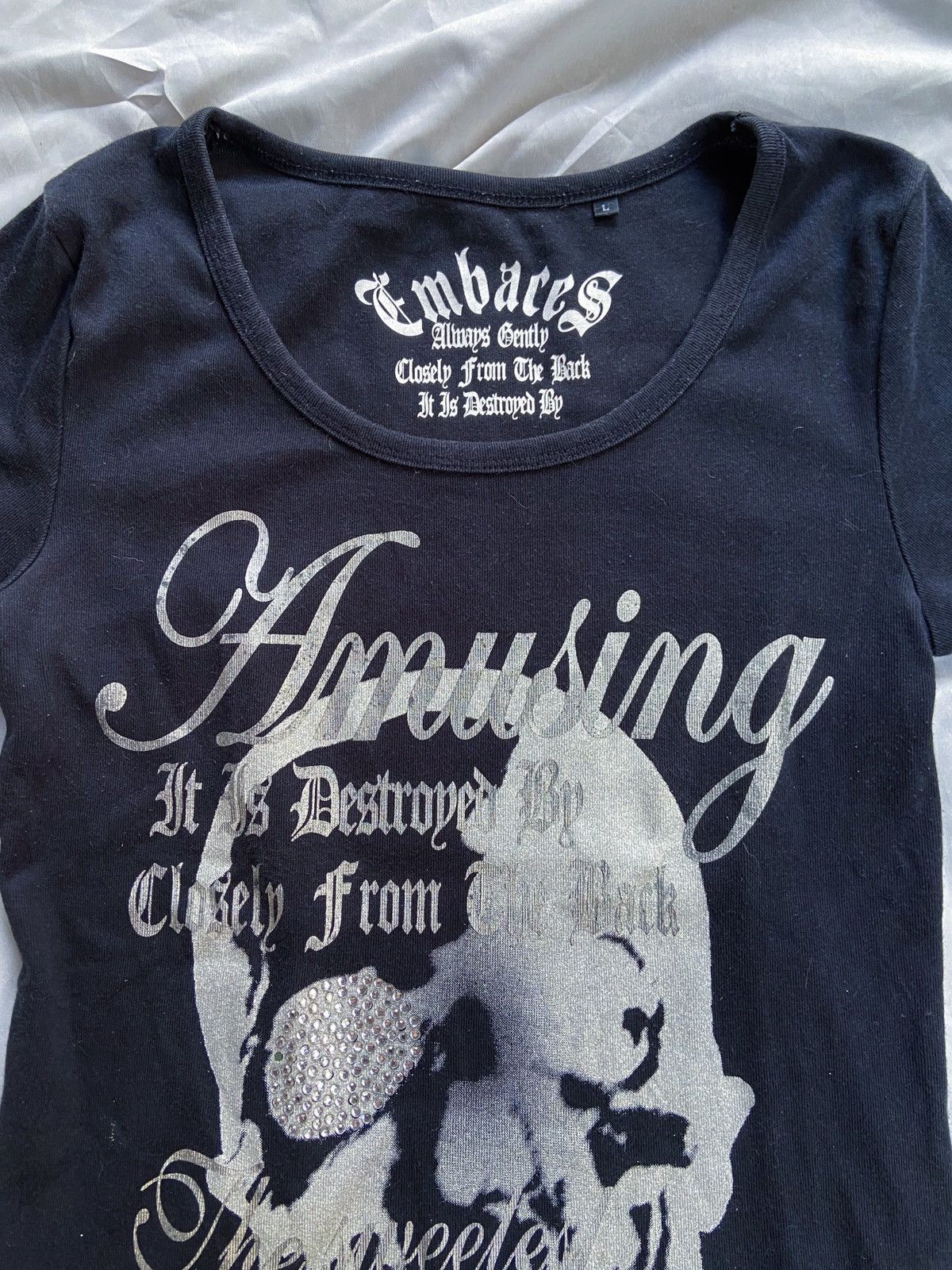 Le Grande Bleu (L.G.B.) ALWAYS GENTLY CLOSELY FROM BACK IT IS DESTROYED TEE Size US S / EU 44-46 / 1 - 4 Thumbnail