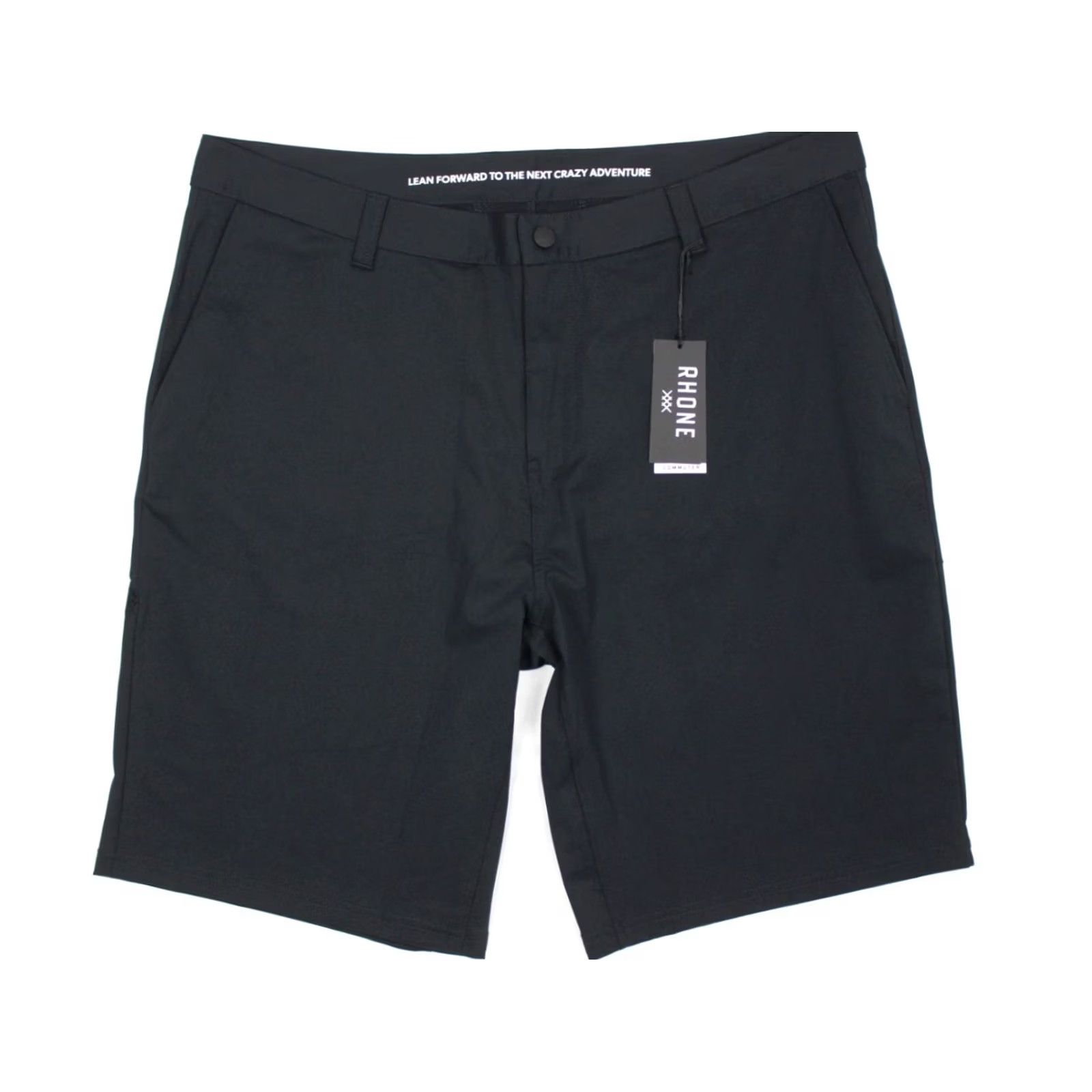 Rhone Rhone Men's Shorts 40 x 11" Inseam Stretch Black 100129 001 Commuter Chino Flat Front Zip Regular Size 40 Size US 40 / EU 56 - 5 Thumbnail