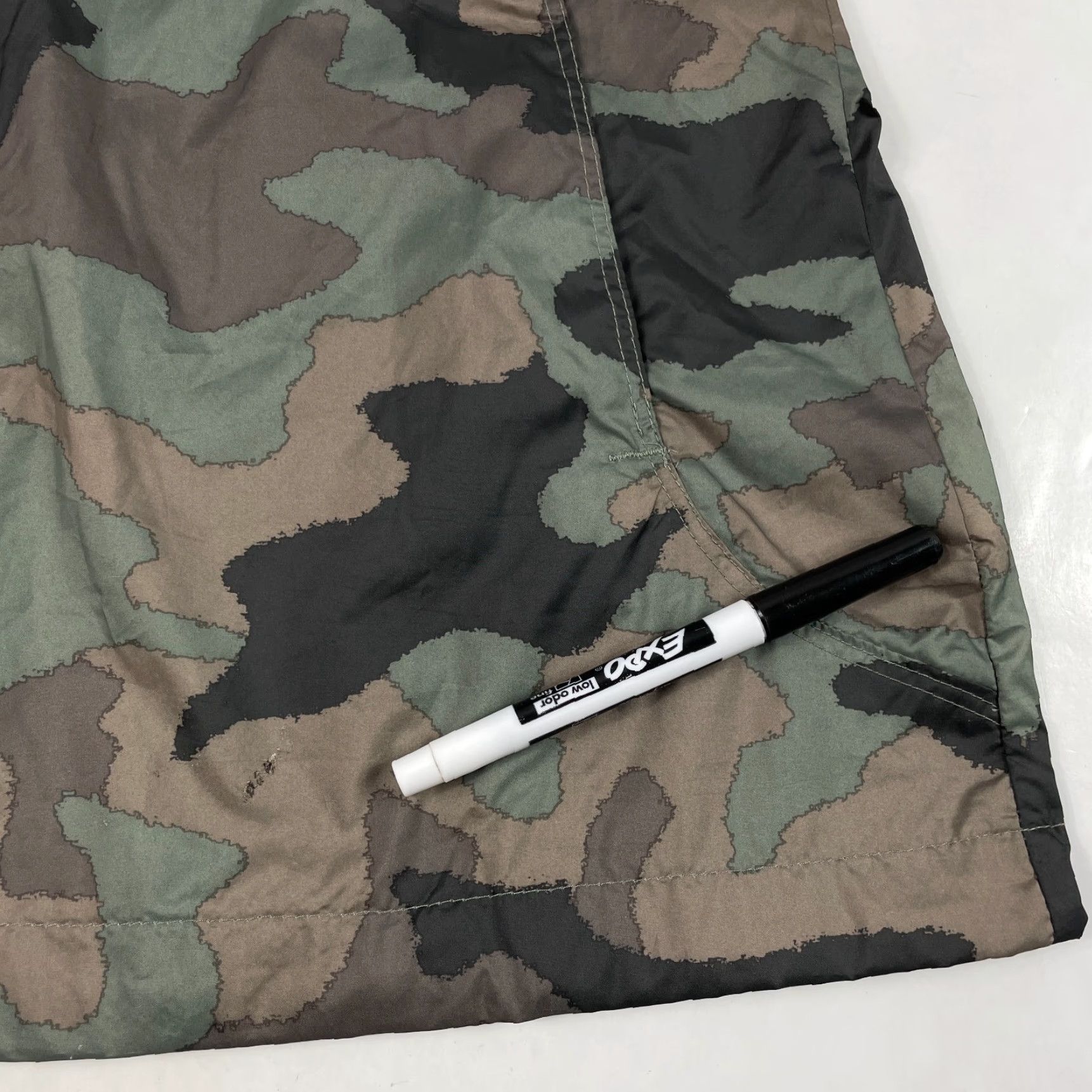 Vintage Columbia Jacket Women Medium Brown Camouflage Full Zip Hooded Windbreaker Pockets Water Resistant Logo Size M / US 6-8 / IT 42-44 - 6 Thumbnail