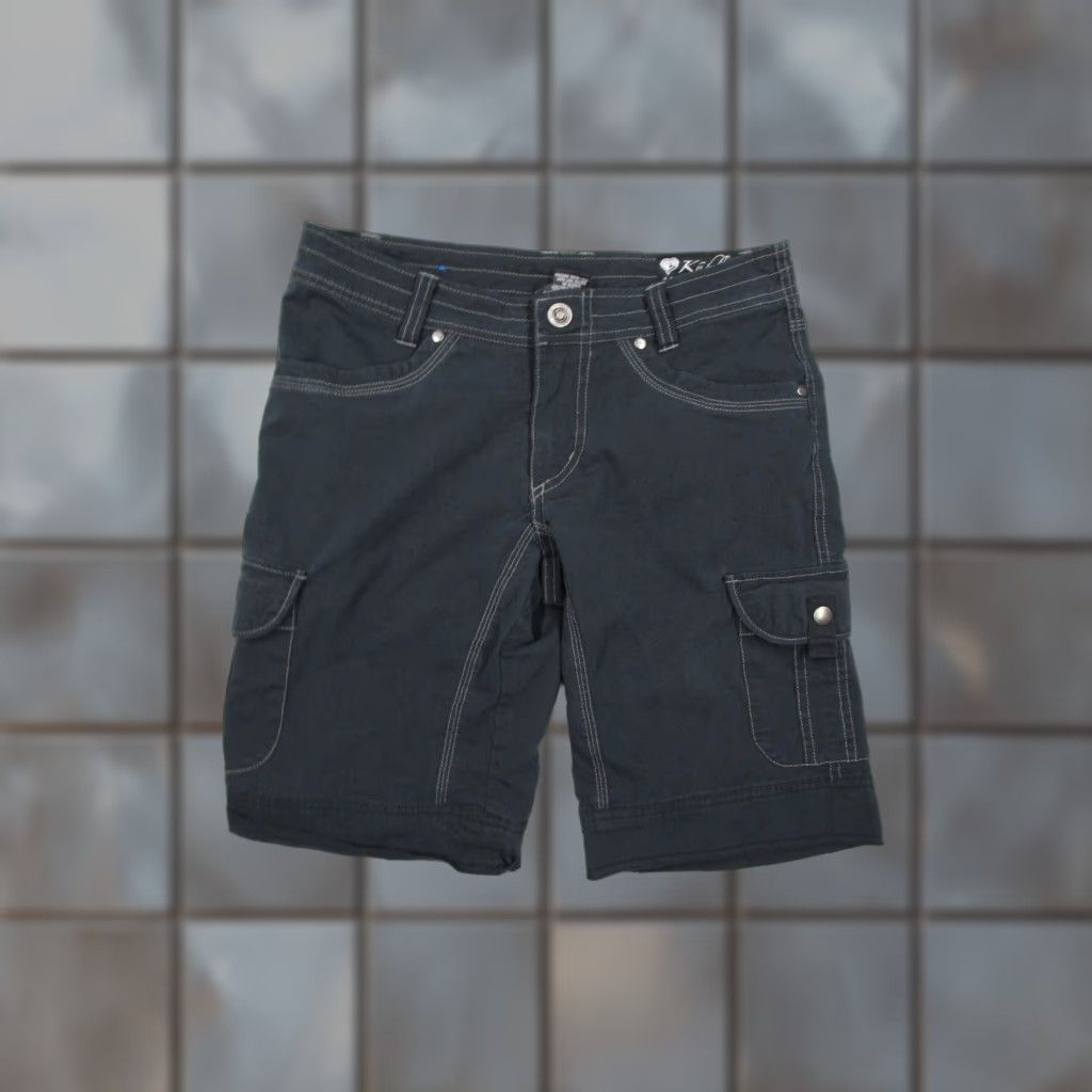 Vintage Kuhl Shorts Women 4 Blue Cargo Vintage Patina 10" Workwear Camp Hike Travel Size 27" / US 4 / IT 40 - 1 Thumbnail