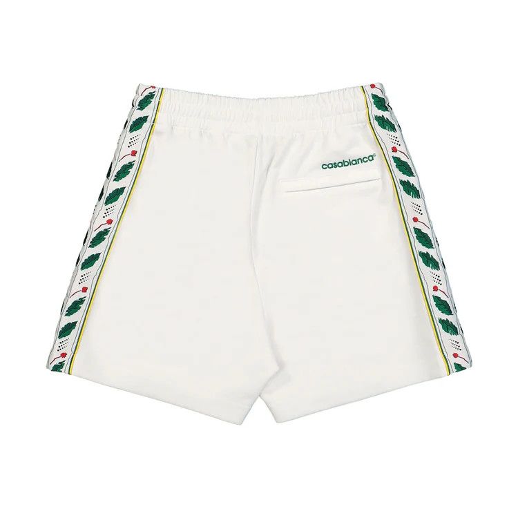 Casablanca o1mle0326 Seasonal Laurel Track Shorts in White Size US 28 / EU 44 - 2 Thumbnail