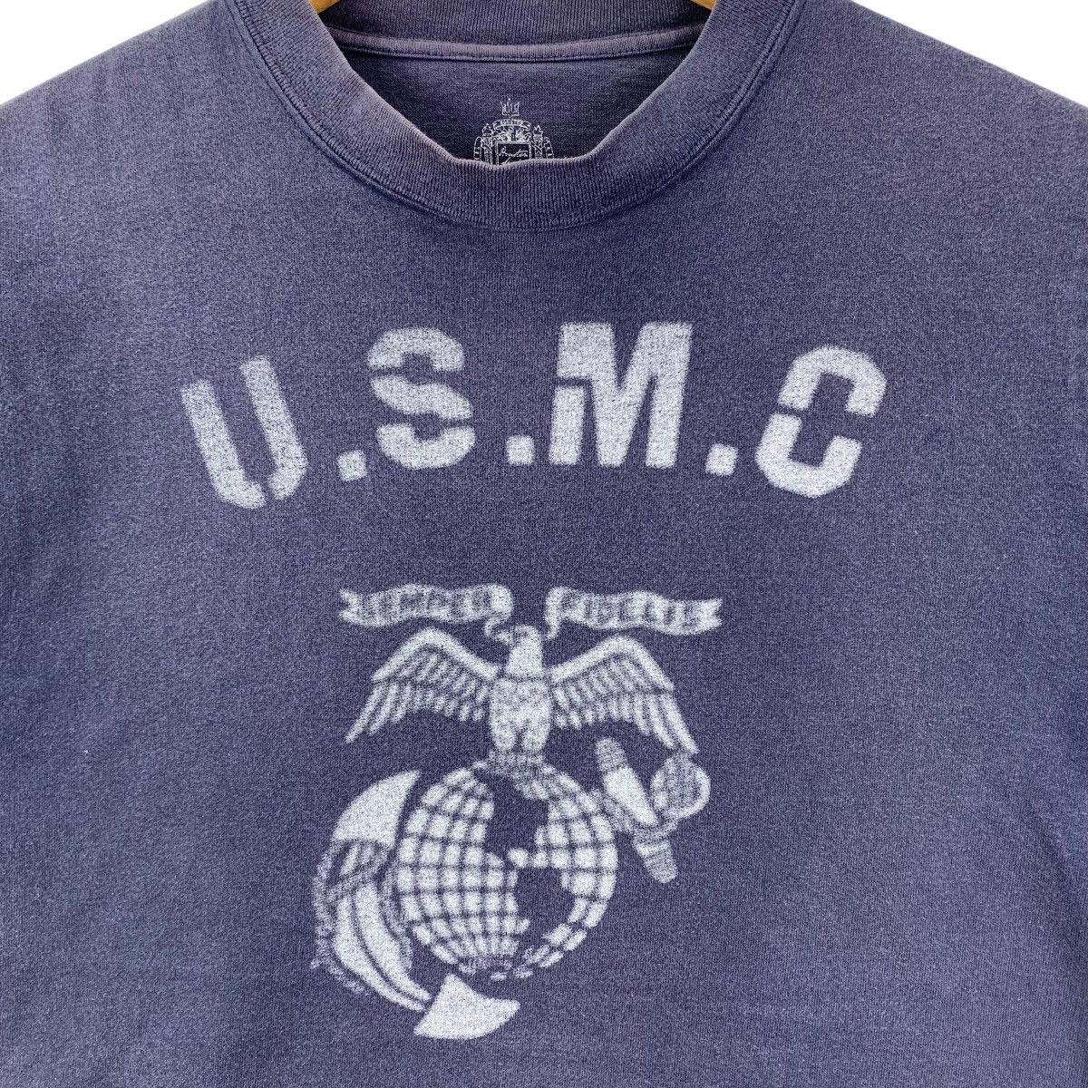 Vintage USMC HOUSTON Physical Education Marine Corps Tshirt Size US M / EU 48-50 / 2 - 3 Thumbnail