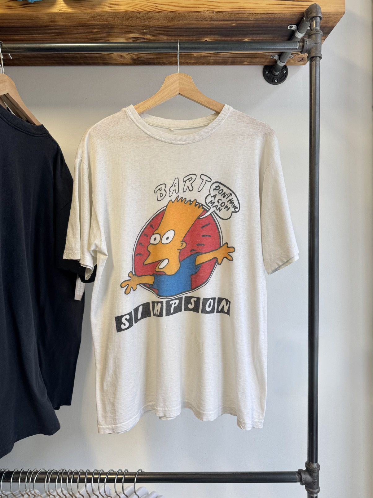 The Simpsons Vintage 1980s Bart Simpsons “Don’t have a cow man” tee Size US L / EU 52-54 / 3 - 1 Thumbnail