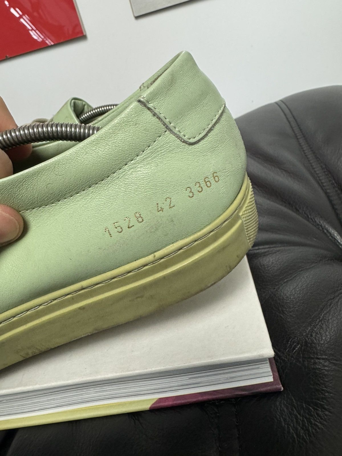 Common Projects Common Projects Achilles Low Mint Luxury Leather Sneakers Size US 9 / EU 42 - 3 Thumbnail
