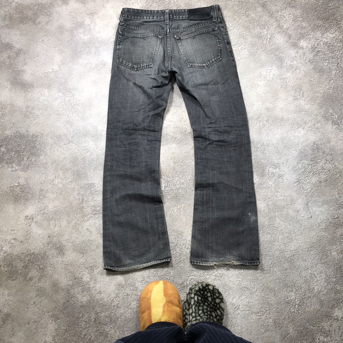 Japanese Brand vintage y2k denim japan jeans distressed flared 90s Size 30" / US 8 / IT 44 - 4 Thumbnail