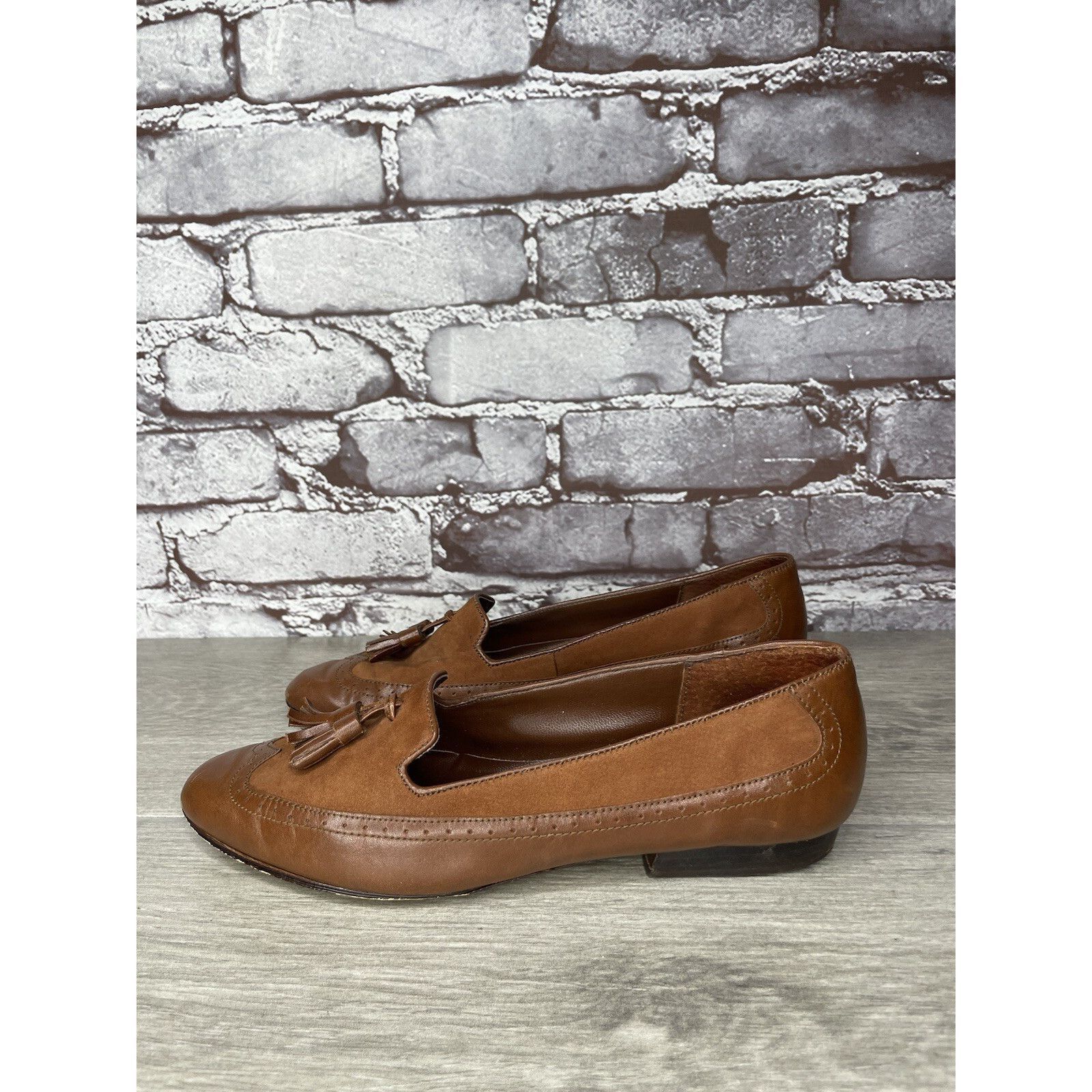 Other Cappagallo Brown Leather Wingtip Tassel Loafer Shoes Women S Size US 6 / IT 36 - 20 Thumbnail