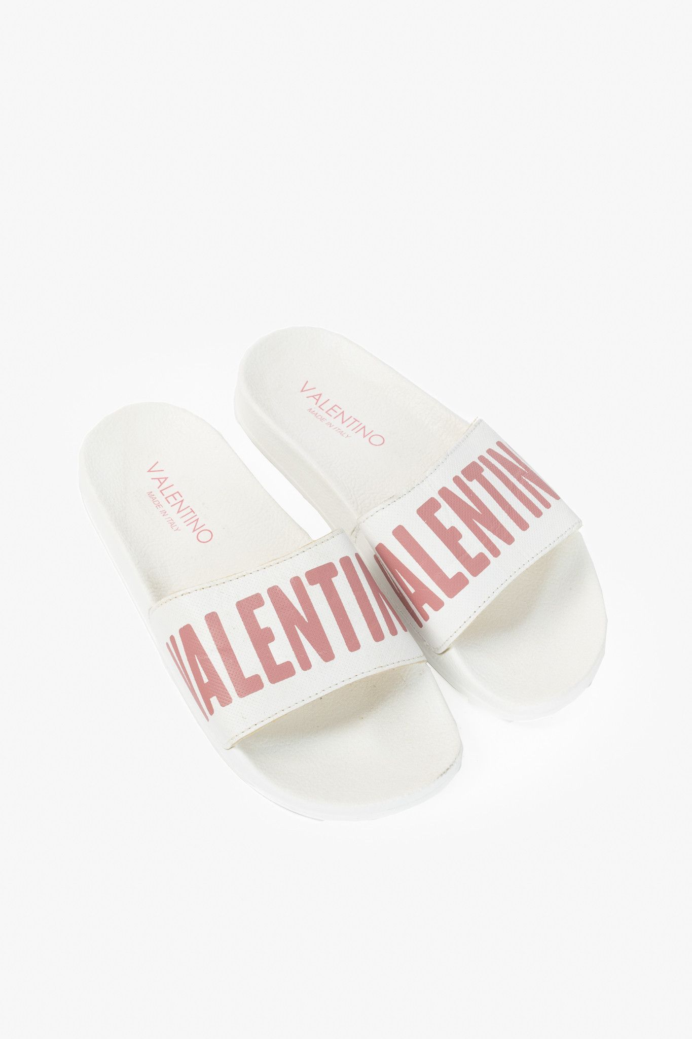 Valentino Valentino by Mario Valentino Irene Logo Slide Sandals Size US 8.5 / IT 38.5 - 1 Thumbnail