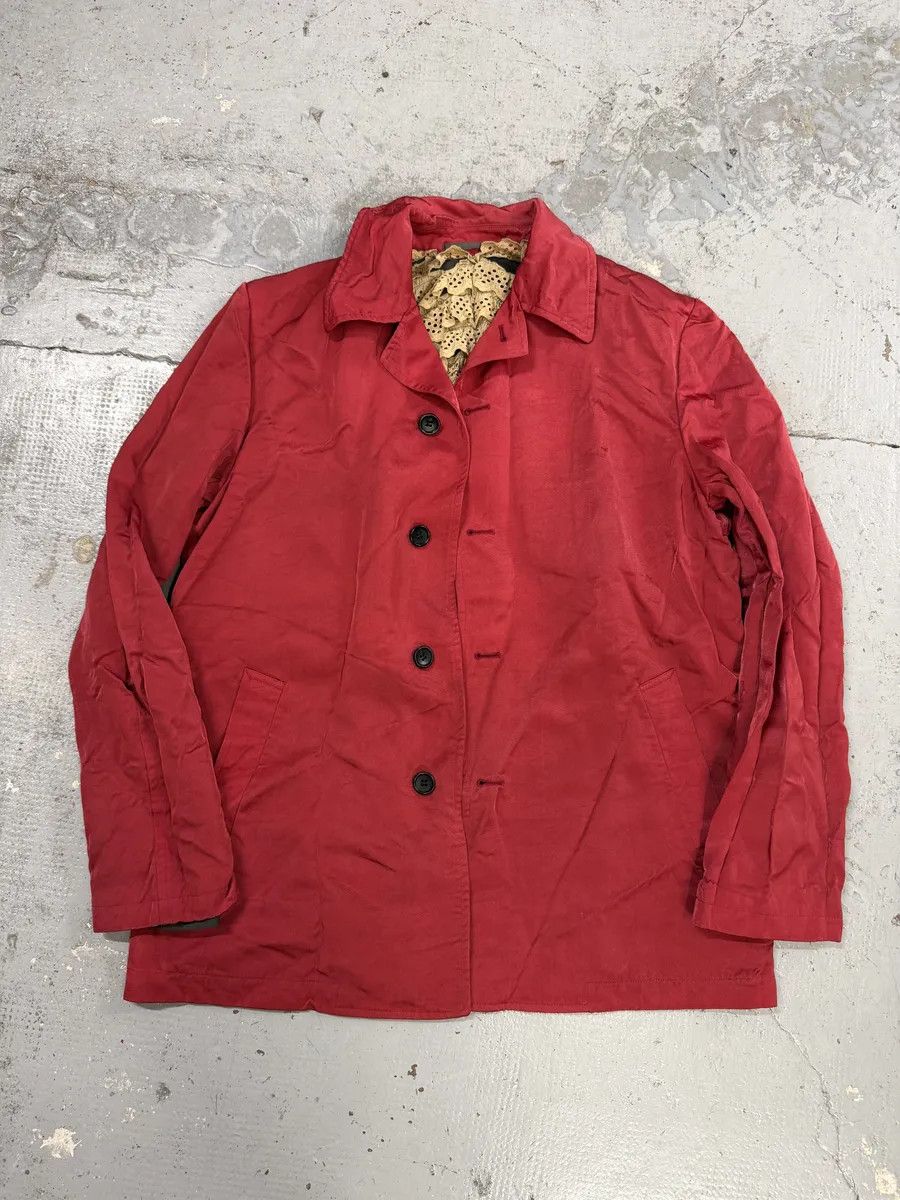 Comme des Garcons AW1998 Comme des Garçons Homme Plus Red Contemporary Pleated Blazer Jacket Size US M / EU 48-50 / 2 - 8 Thumbnail