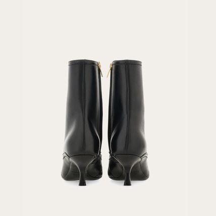 Salvatore Ferragamo o1s1rm0126 Gancini-buckle Ankle Boots in Black Size US 6 / IT 36 - 4 Thumbnail