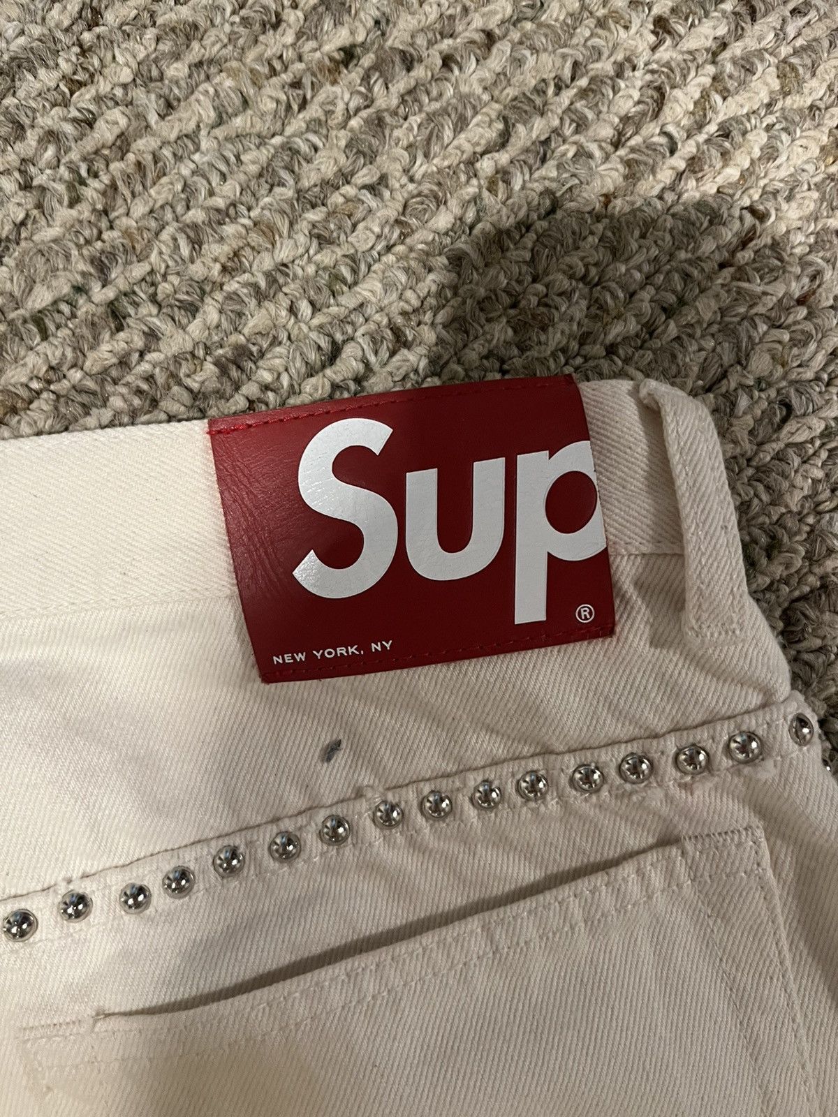 B.B. Simon × Supreme Bb Simon supreme studded jeans Size US 32 / EU 48 - 9 Thumbnail
