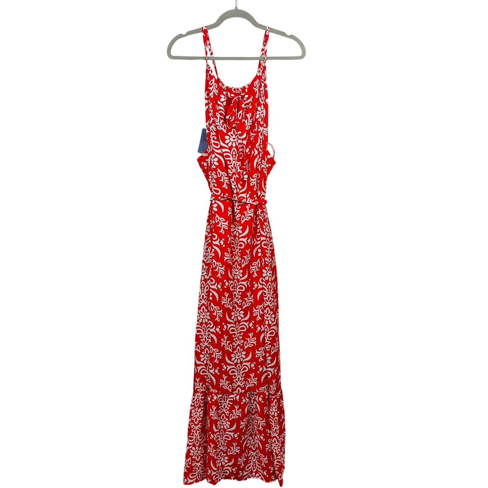 Other Skies Are Blue Curvy Maxi Dress Womens 3X Red Floral Size 3XL / US 20-22 - 4 Thumbnail