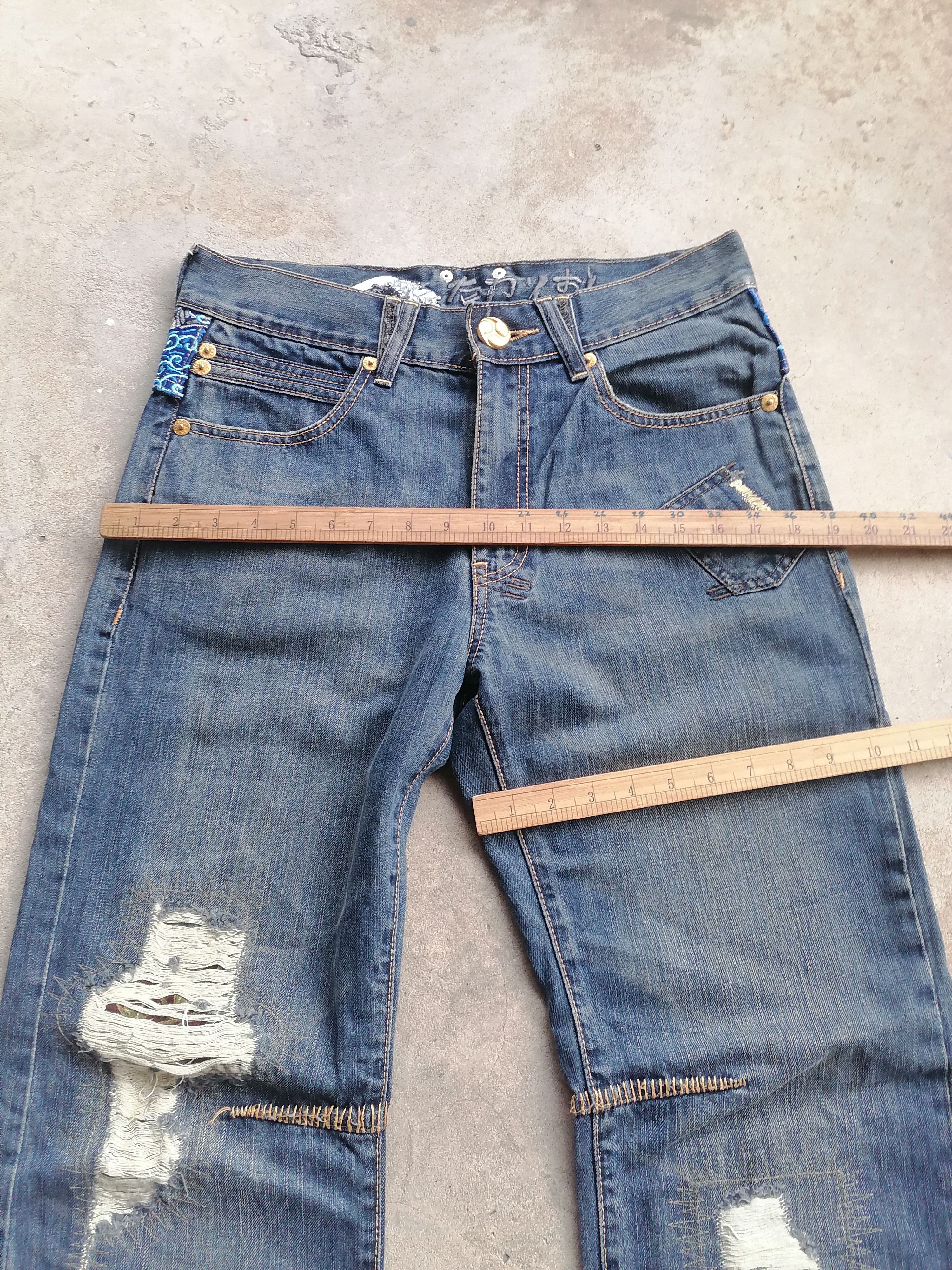 Japanese Brand Big Train Nice Design Jeans Japan Size US 31 - 4 Thumbnail