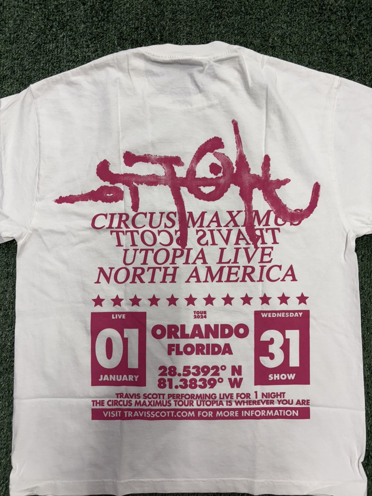Travis Scott Travis Scott Utopia Circus Maximus Orlando Tee Size L NWT Size US L / EU 52-54 / 3 - 5 Thumbnail