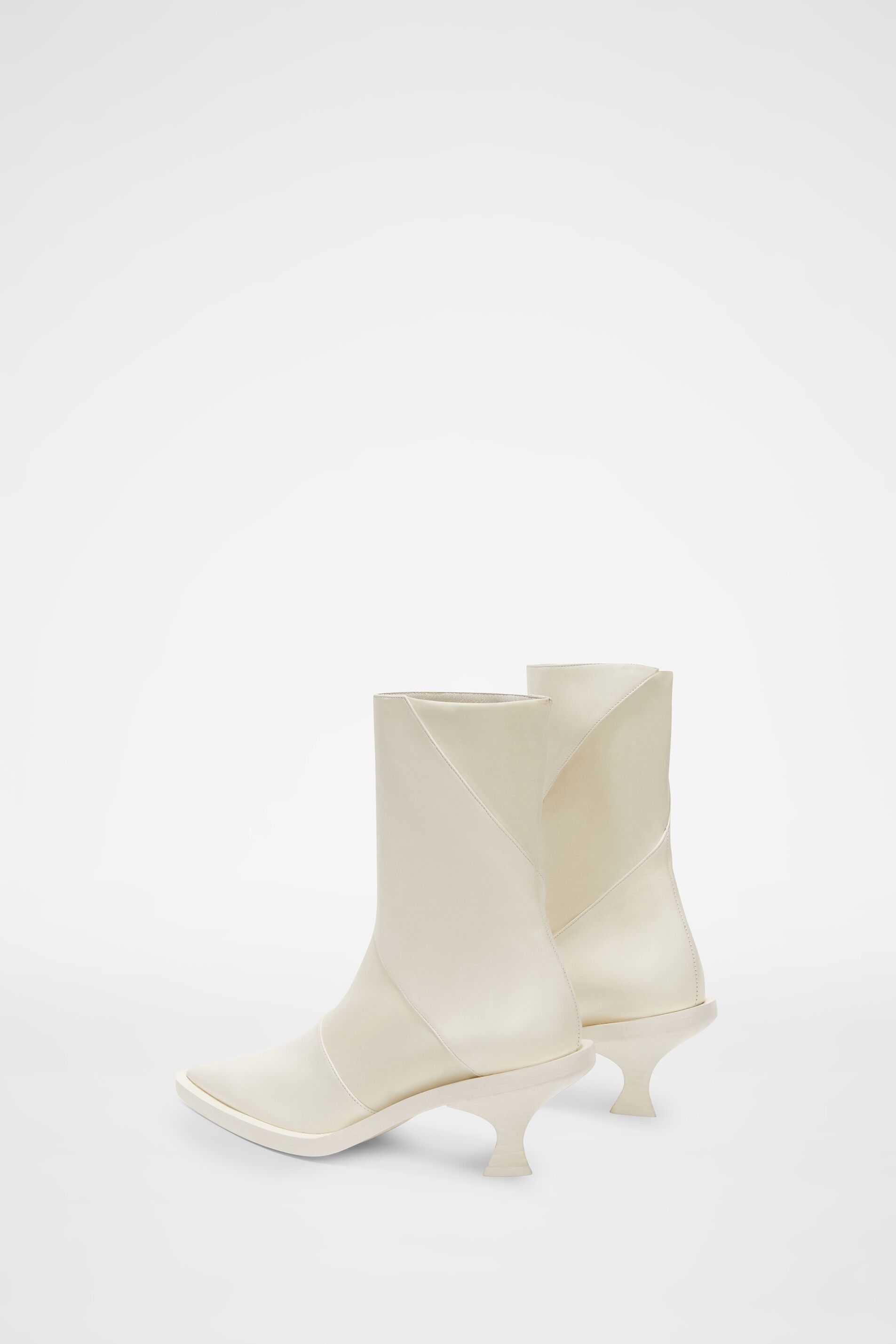 Jil Sander o1y1025 Ankle Boots in White Size US 8 / IT 38 - 3 Thumbnail