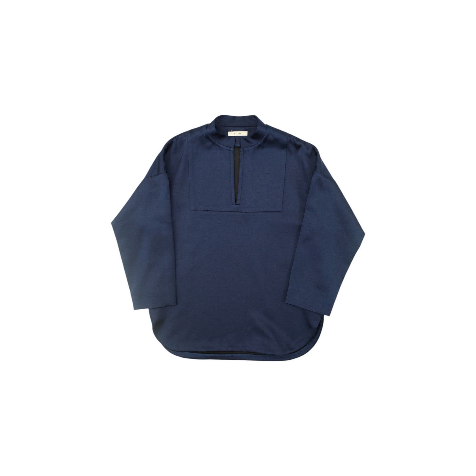Celine by Phoebe Philo Silk Blue Overshirt Size XS / US 0-2 / IT 36-38 - 1 Thumbnail