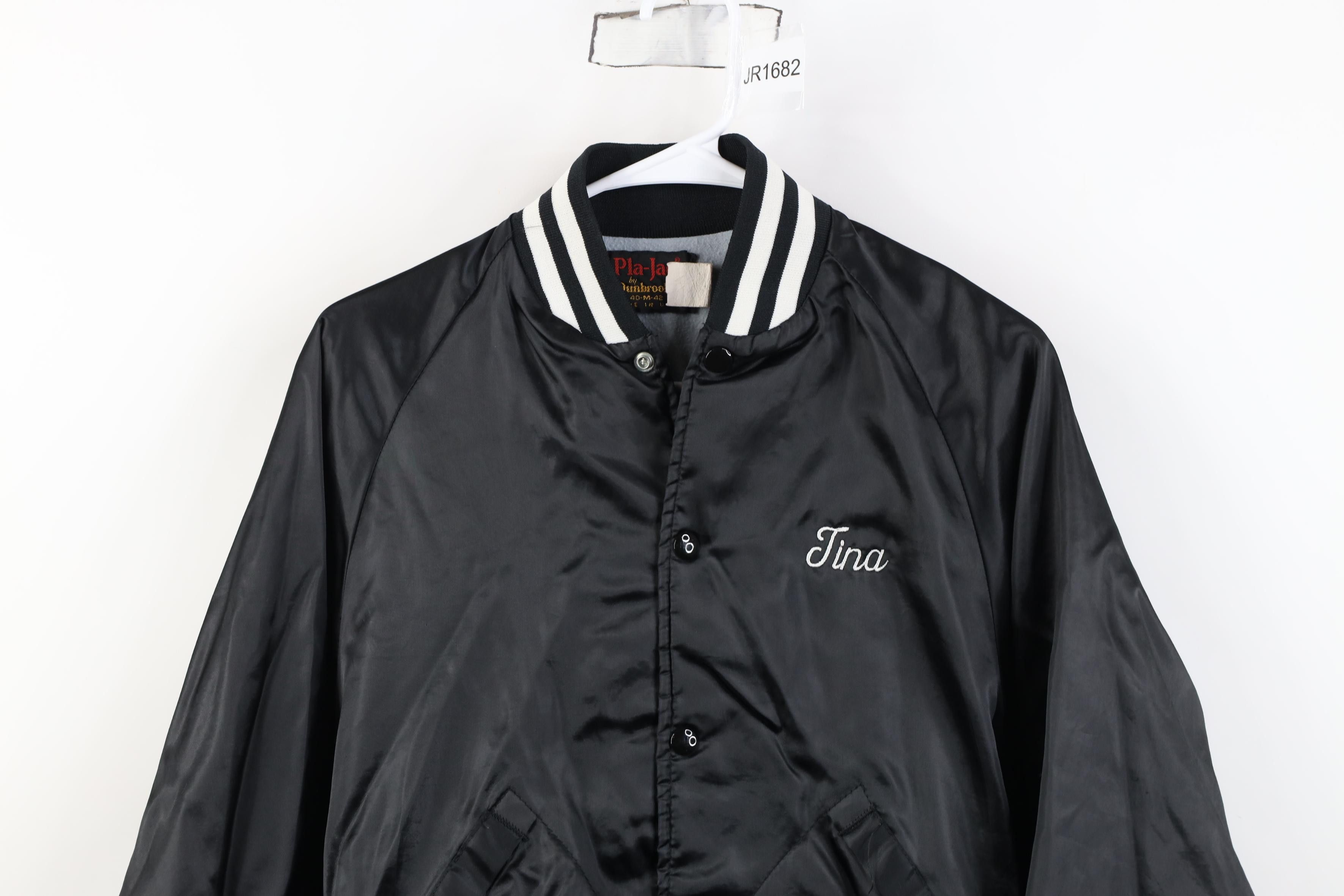 Vintage Vintage 80s Spinners Lined Satin Bomber Jacket USA Size M / US 6-8 / IT 42-44 - 3 Thumbnail