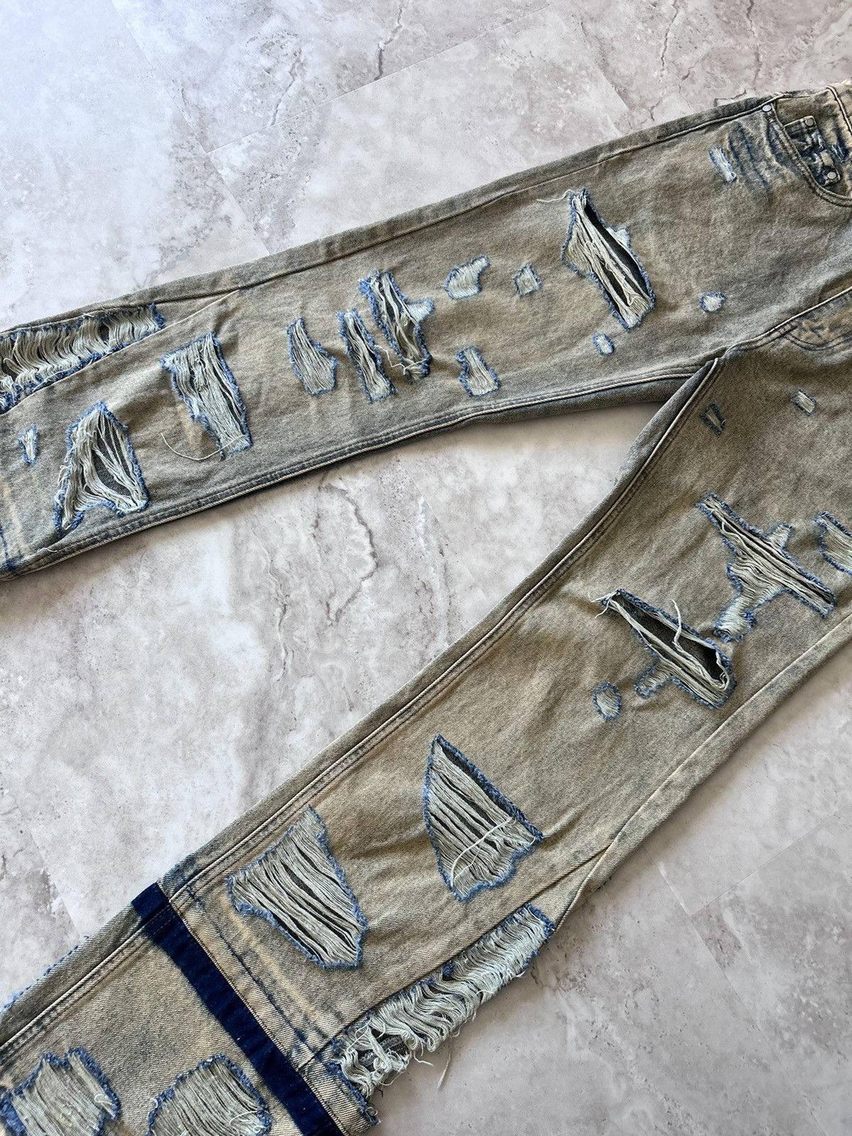 Who Decides War Who Decides War Denim Washed Blue Size 30 Size US 30 / EU 46 - 3 Thumbnail
