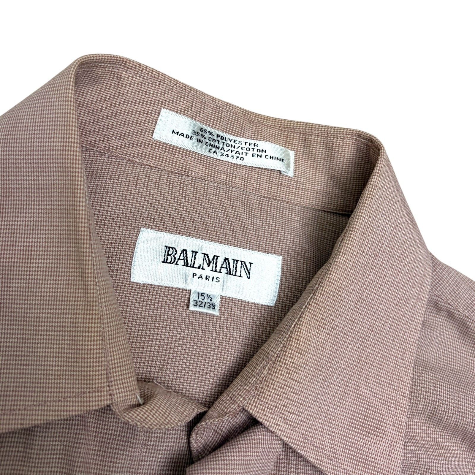 Balmain BALMAIN PARIS Vintage Dress Shirt Red Retro Casual XL Size US XL / EU 56 / 4 - 3 Thumbnail