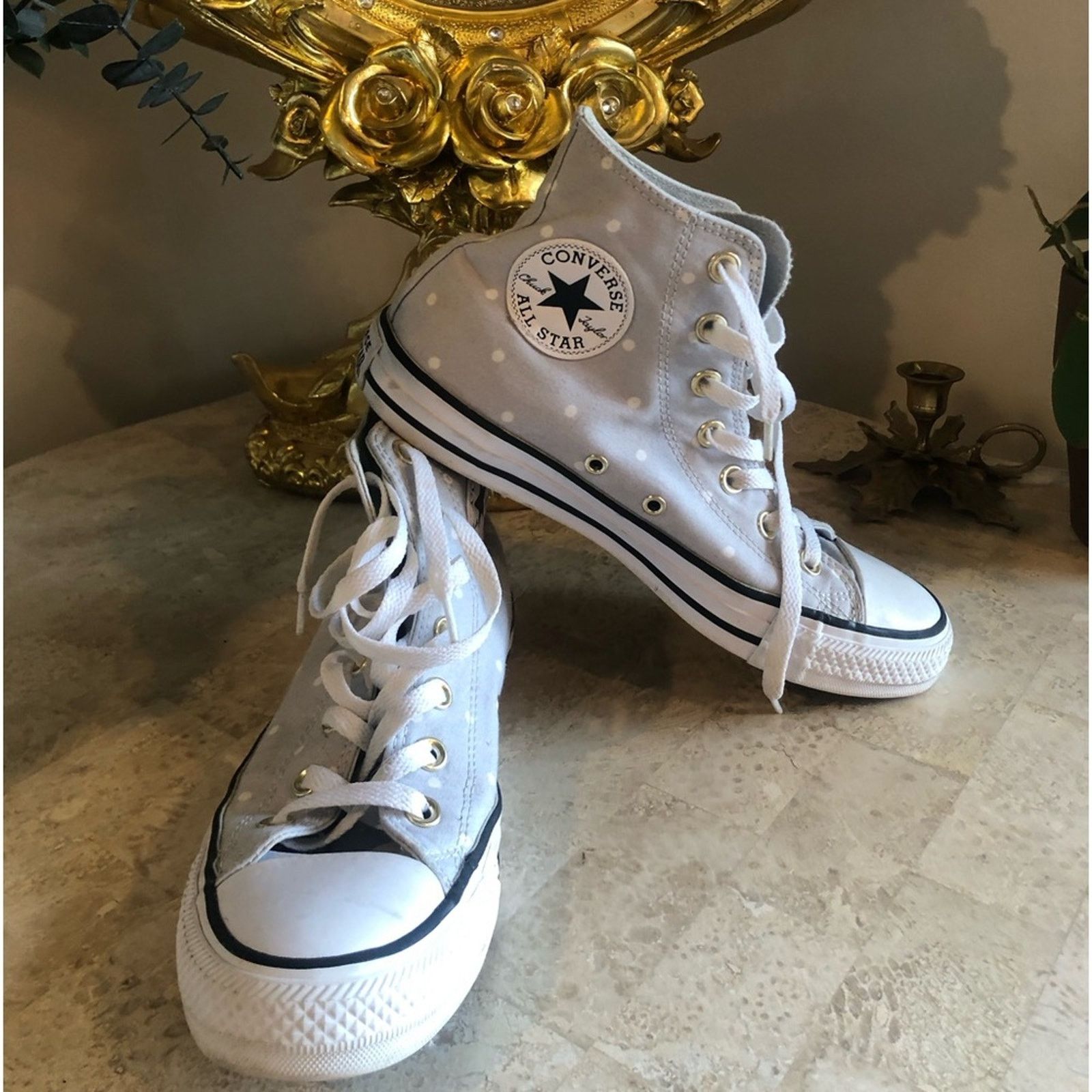 Converse Converse polka dot hi top Sz:8 Size US 8 / IT 38 - 9 Thumbnail