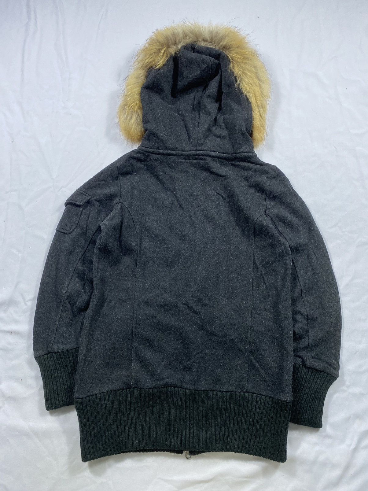 Hysteric Glamour Japanese Black Number Authentic Zip Fur Hoodie ifsix style Size US L / EU 52-54 / 3 - 2 Thumbnail