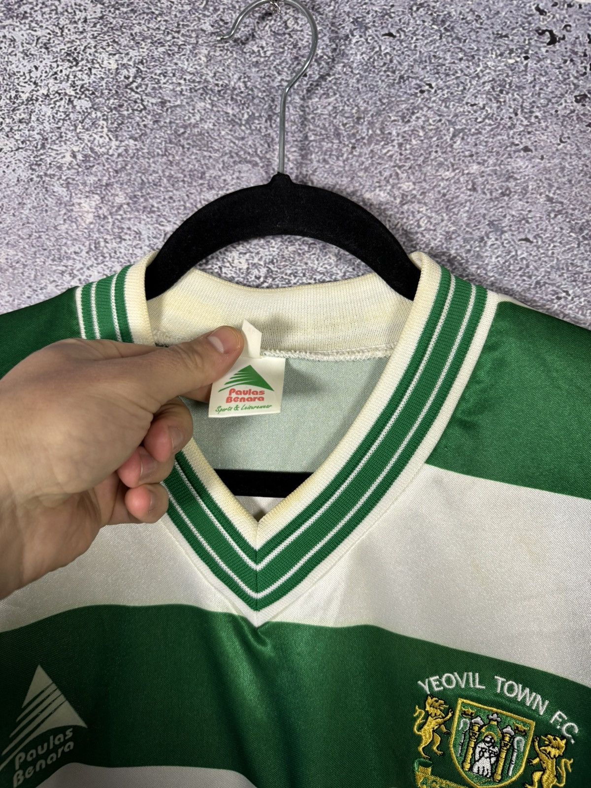Vintage Vintage Yeovil Town FC 2003/04 Paulas Benara Soccer Jersey Size US XL / EU 56 / 4 - 8 Thumbnail