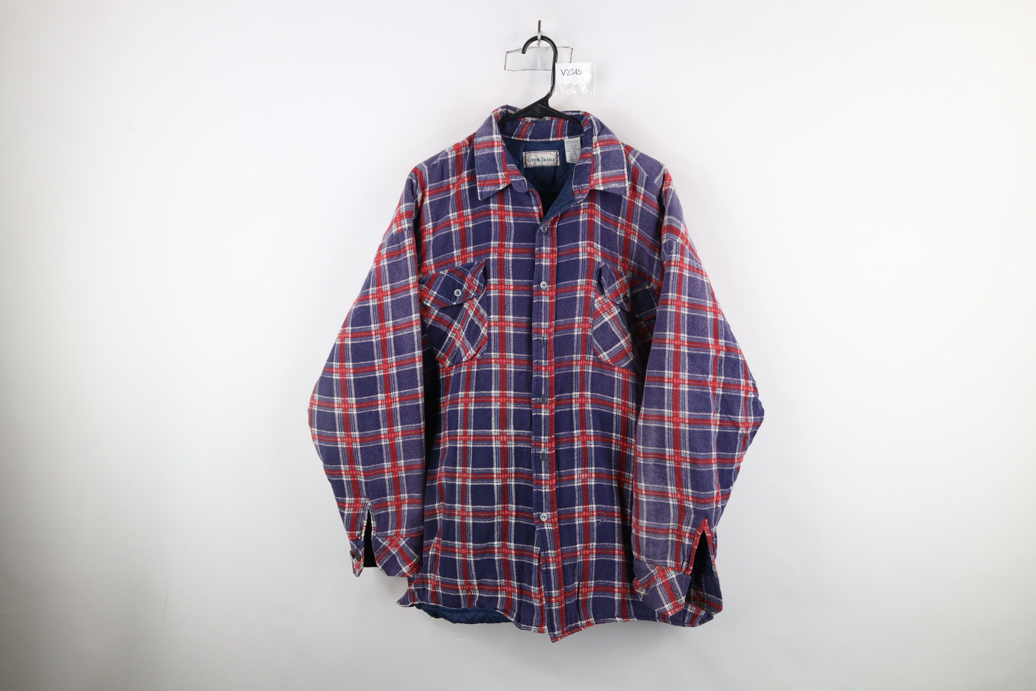 Vintage Vintage 90s Streetwear Flannel Shirt Jacket Jac Shirt Size US XL / EU 56 / 4 - 1 Thumbnail
