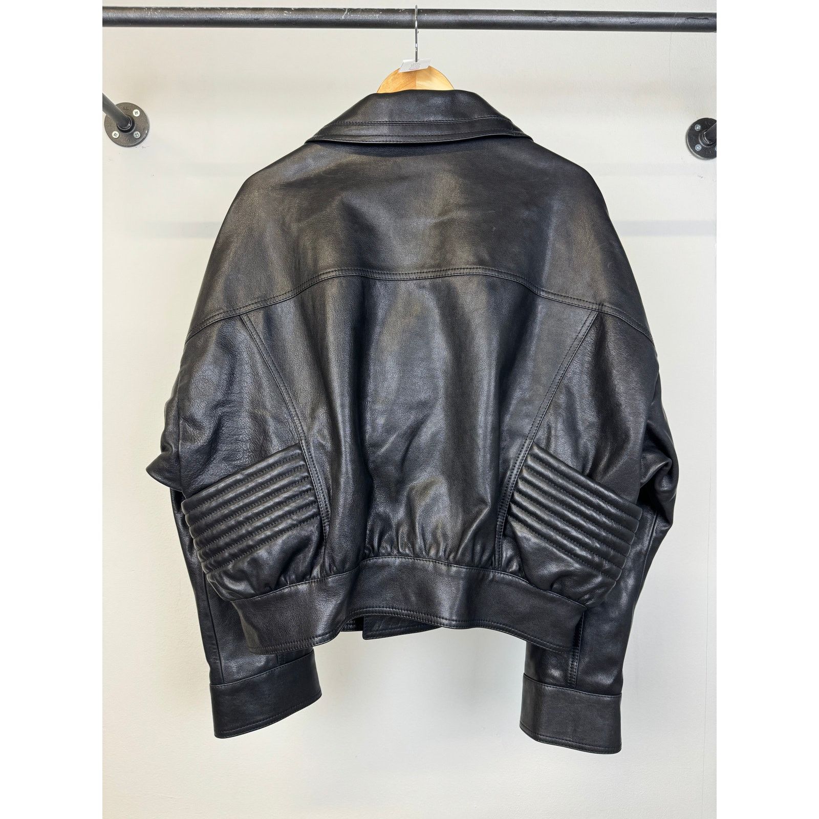 Dolce & Gabbana 2010s Dolce & Gabbana aviator boxy bomber leather jacket Size XL / US 12-14 / IT 48-50 - 4 Thumbnail