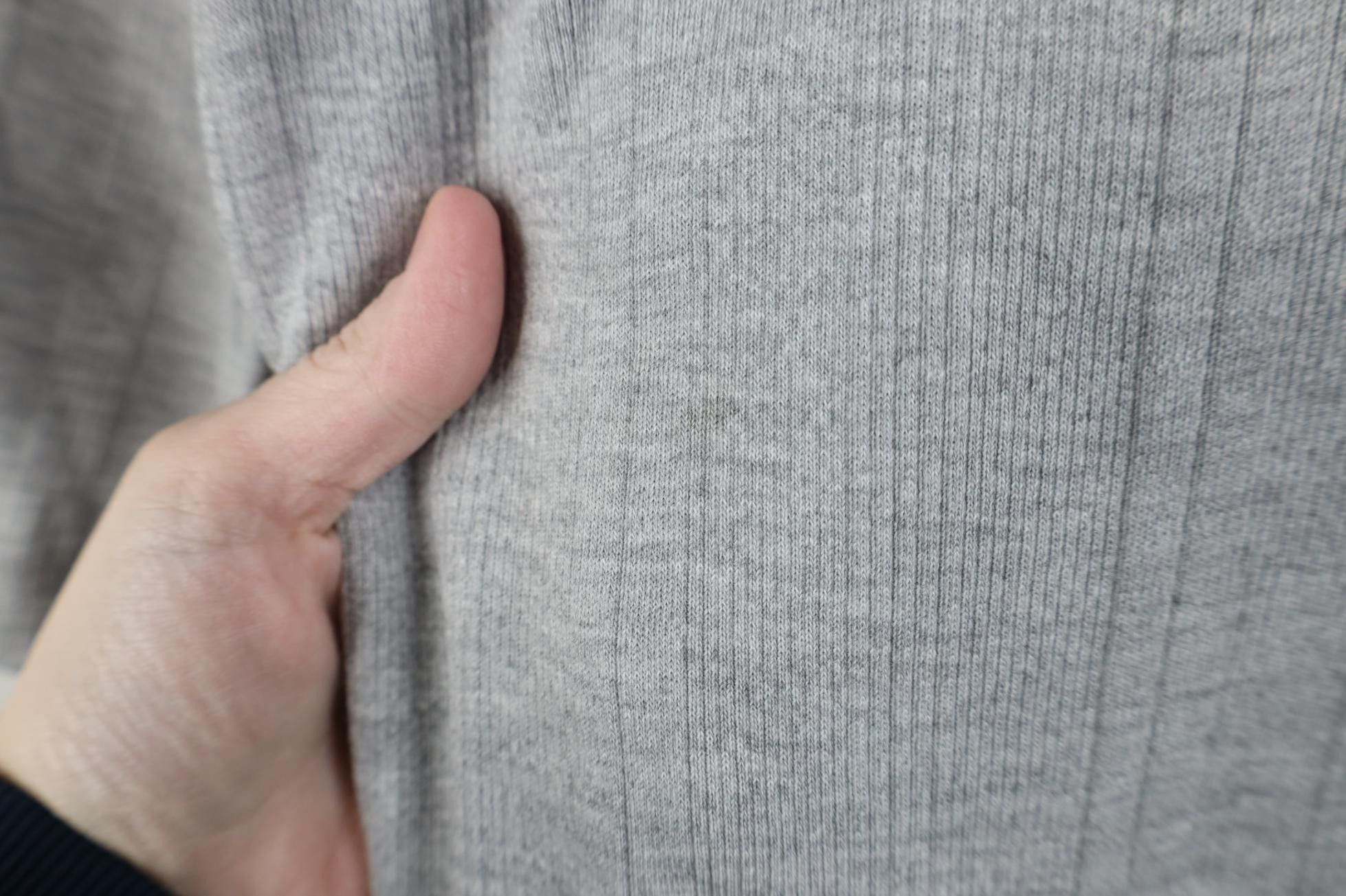 Vintage Vintage 90s Streetwear Ribbed Knit Henley T-Shirt Gray Size US M / EU 48-50 / 2 - 7 Thumbnail