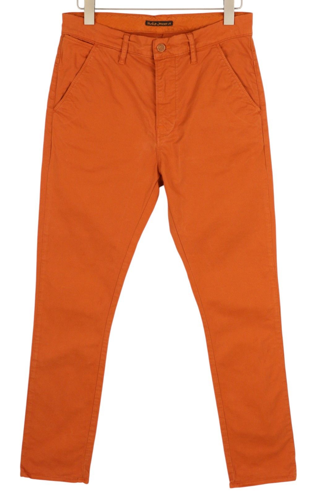 Nudie Jeans KHAKI SLIM W31/L32 Warm Orange Chino Trousers 84349 Size US 31 - 1 Thumbnail