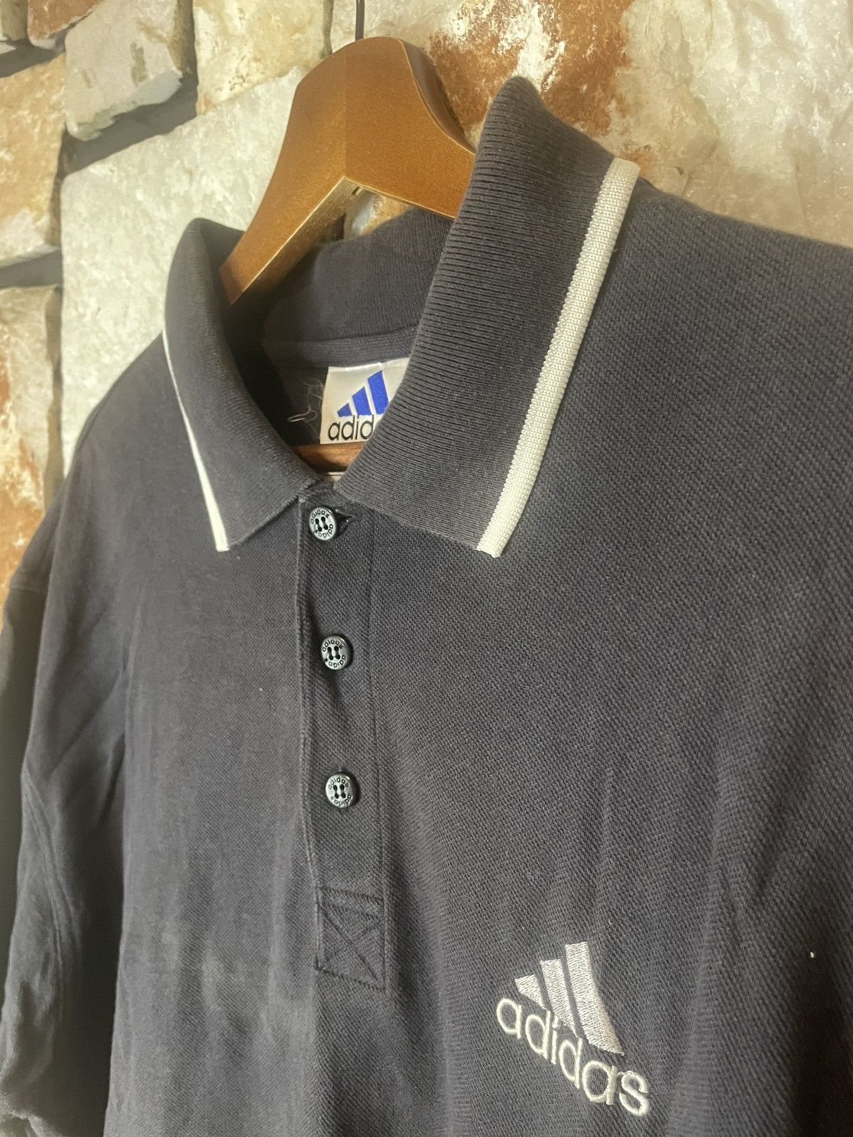 Vintage Vintage Y2K Adidas Polo Collar Tee Size US XL / EU 56 / 4 - 7 Thumbnail