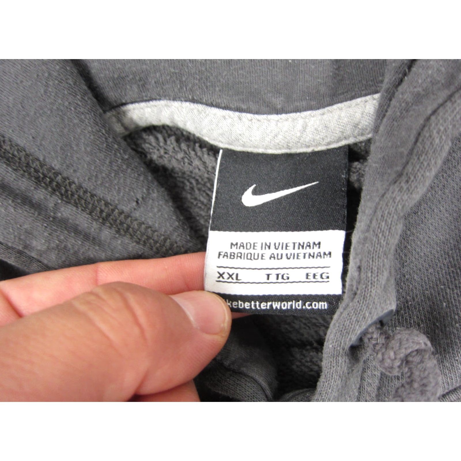 Nike Nike Hoodie Mens 2XL Gray Sweatshirt Pullover Swoosh Golf Gym & Training 90s Vintage No Size US XXL / EU 58 / 5 - 4 Thumbnail