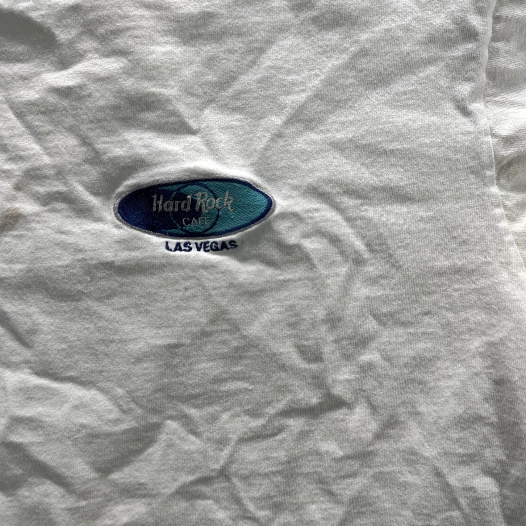 Hard Rock Cafe VINTAGE Hard Rock Cafe Las Vegas Shirt Mens Large White Graphic Print Crew Neck Short Sleeve USA 90s Size US L / EU 52-54 / 3 - 6 Thumbnail