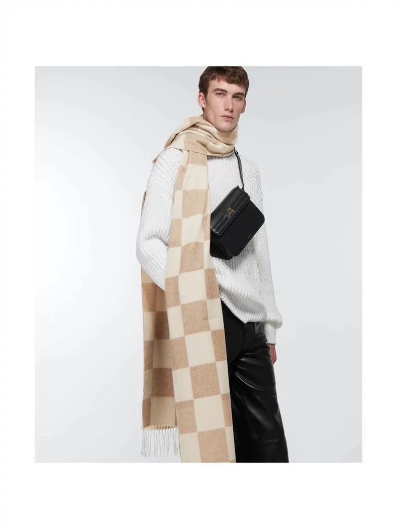 Amiri Amiri The same style for men and women Cashmere scarf 2501- Size ONE SIZE - 5 Thumbnail