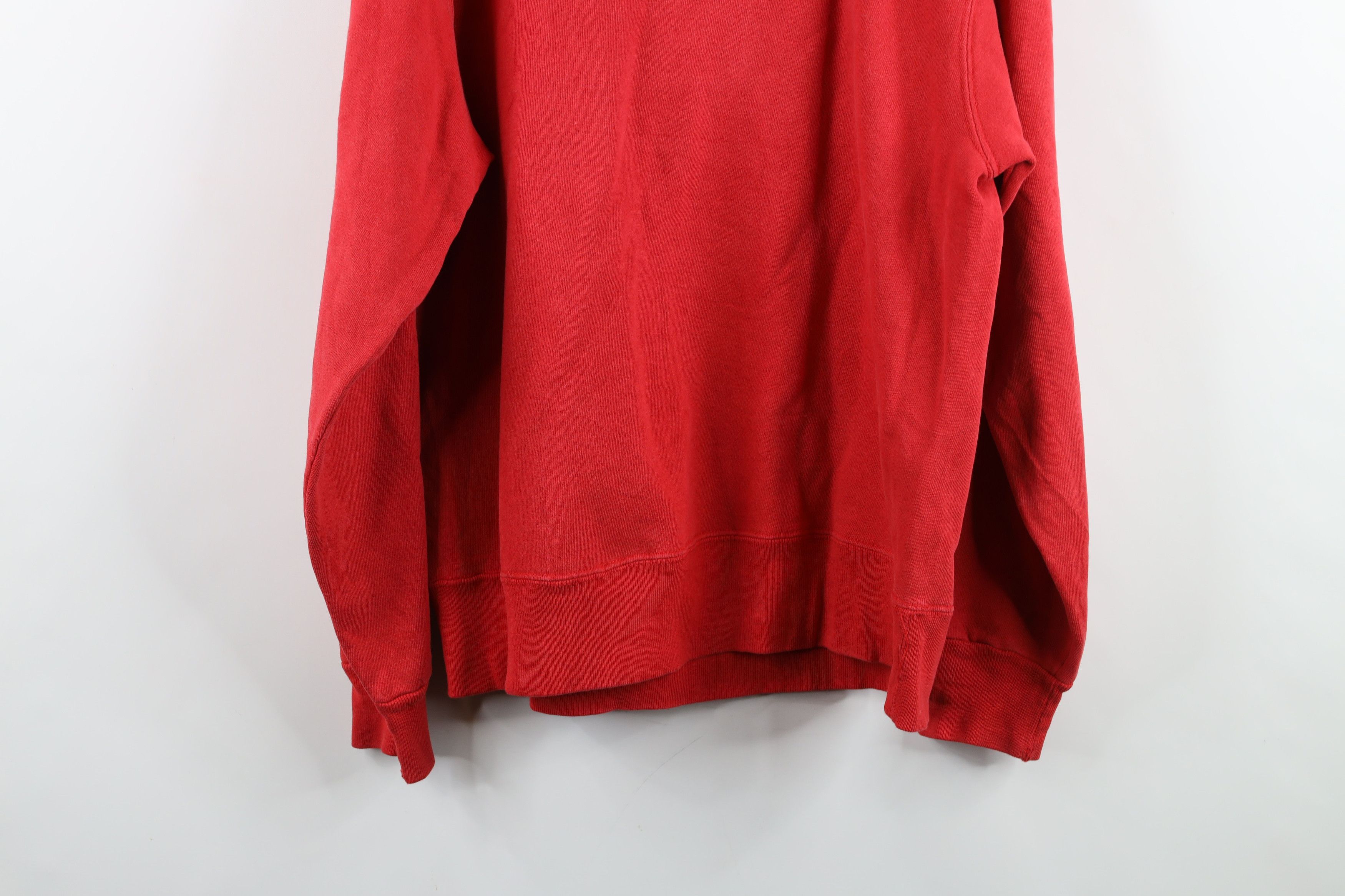 Champion × Vintage Vintage 90s Champion Spell Out Crewneck Sweatshirt Red Size US M / EU 48-50 / 2 - 14 Thumbnail
