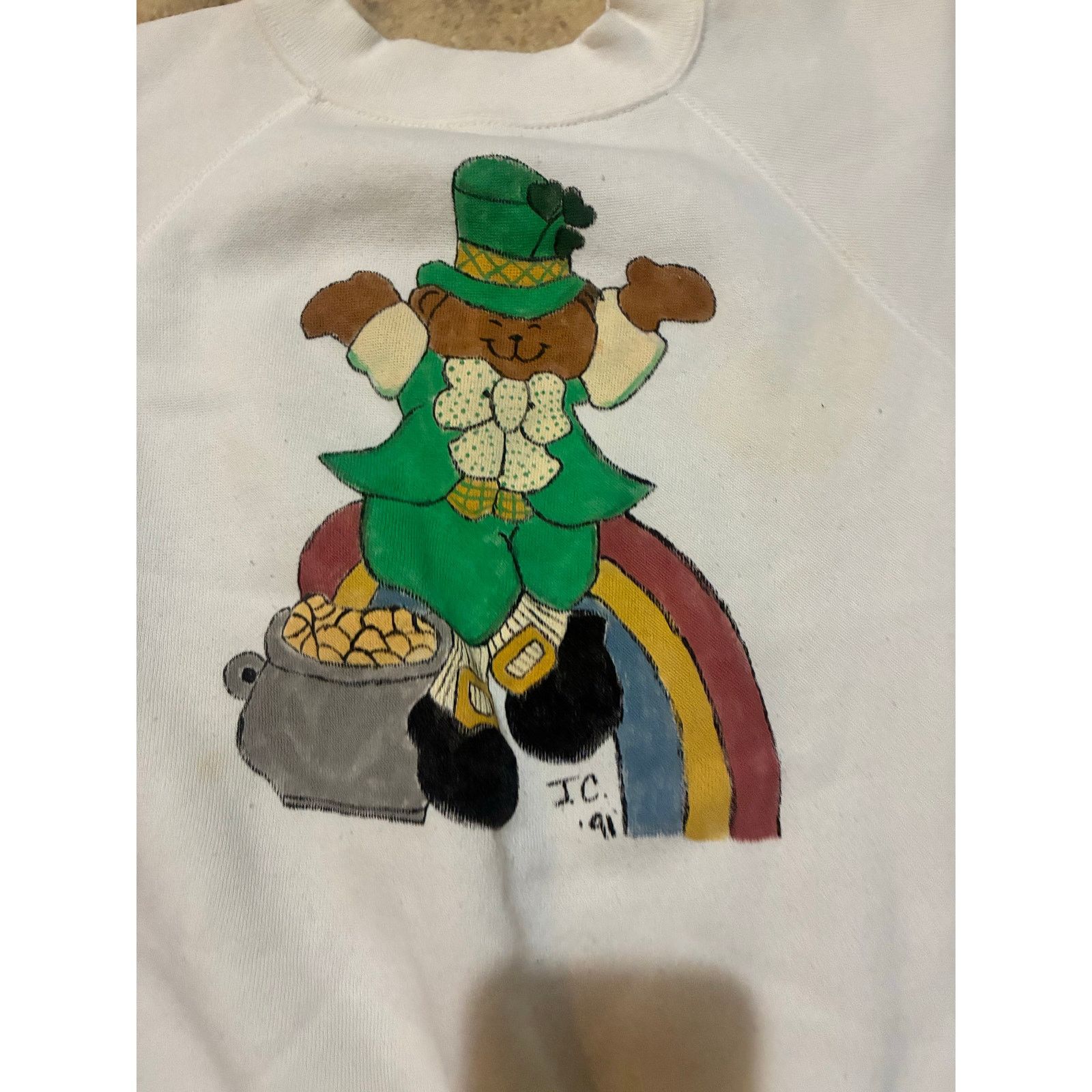 Other Vintage 1991 Pot of Gold Teddy Bear Sweatshirt L USA Size US L / EU 52-54 / 3 - 1 Thumbnail