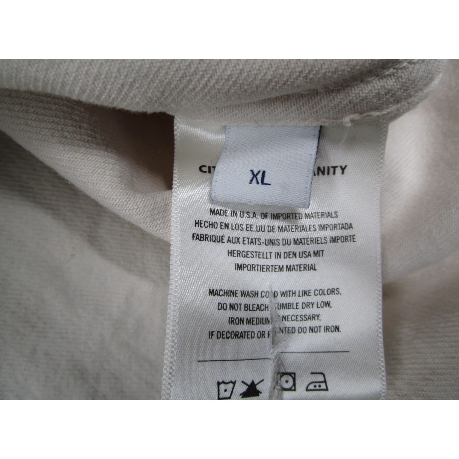 Citizens Of Humanity VINTAGE not applicable so start with main Selling Point or Brand: Citizens of Humanity Shirt Mens XL Beige Twill Button Front Casual Made In USA Size US XL / EU 56 / 4 - 4 Thumbnail
