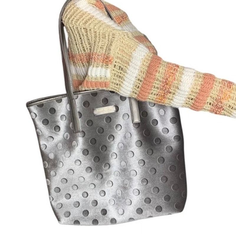 Kate Spade Kate Spade Fragrances Grey Tote Bag Embossed Shoulder Bag Size ONE SIZE - 2 Thumbnail
