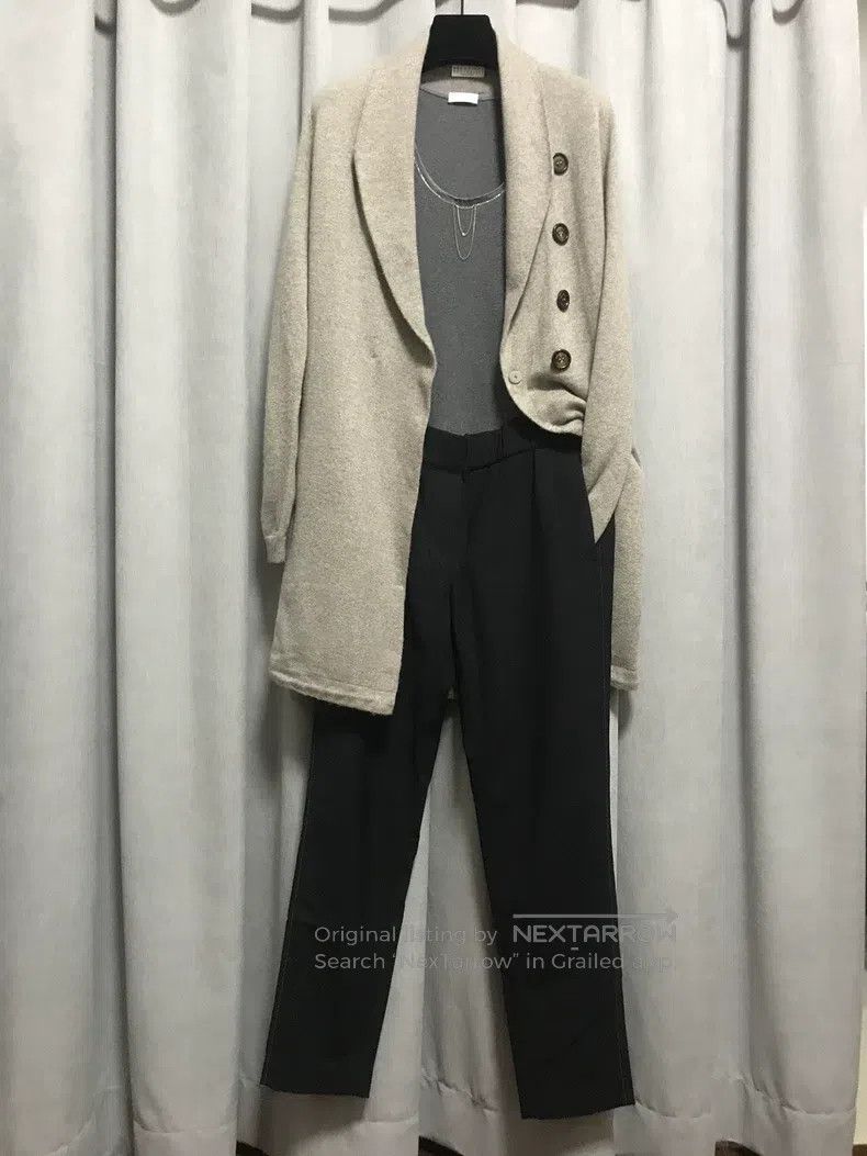 Brunello Cucinelli Brunello Cucinelli Pure cashmere mid-length coat Size S / US 4 / IT 40 - 1 Thumbnail