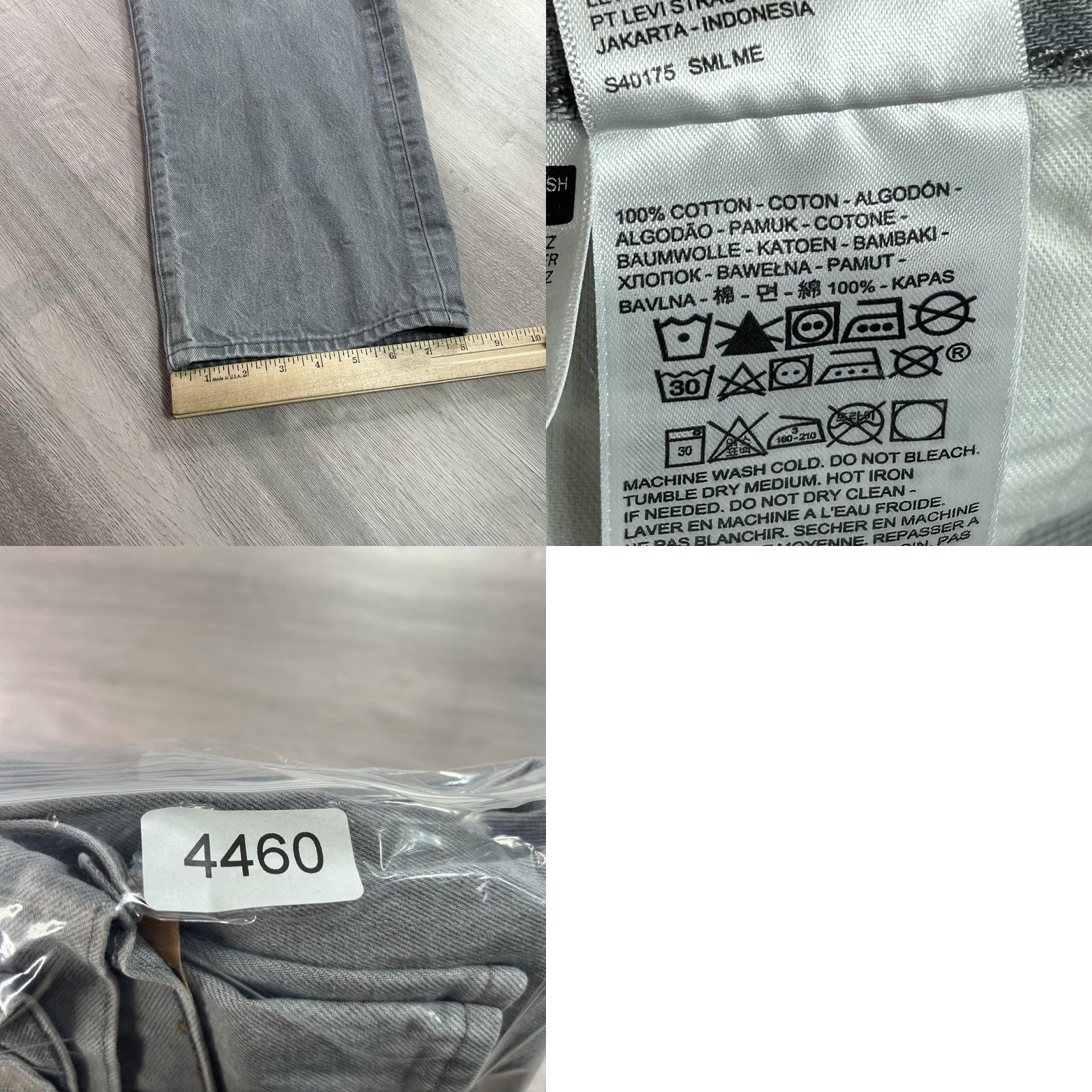 Levi's VINTAGE Levi's 501 Jeans Mens 38x30 Gray Straight Button Fly Red Tab Denim Size US 38 / EU 54 - 9 Thumbnail