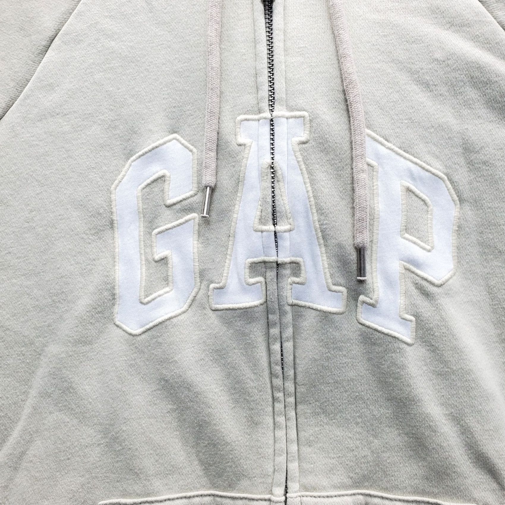 Gap Gap Hoodie Women S Tan Embroidered Logo Full Zip Lined Pockets Activewear Casual Raglan Sleeves Size S / US 4 / IT 40 - 7 Thumbnail