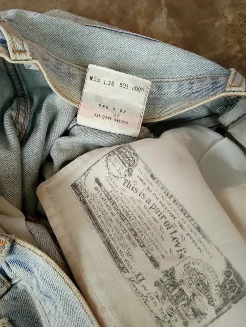 Levi's Vintage Levi's 501 Rusty Wash Distressed Jeans 33x29 Size US 33 - 5 Thumbnail