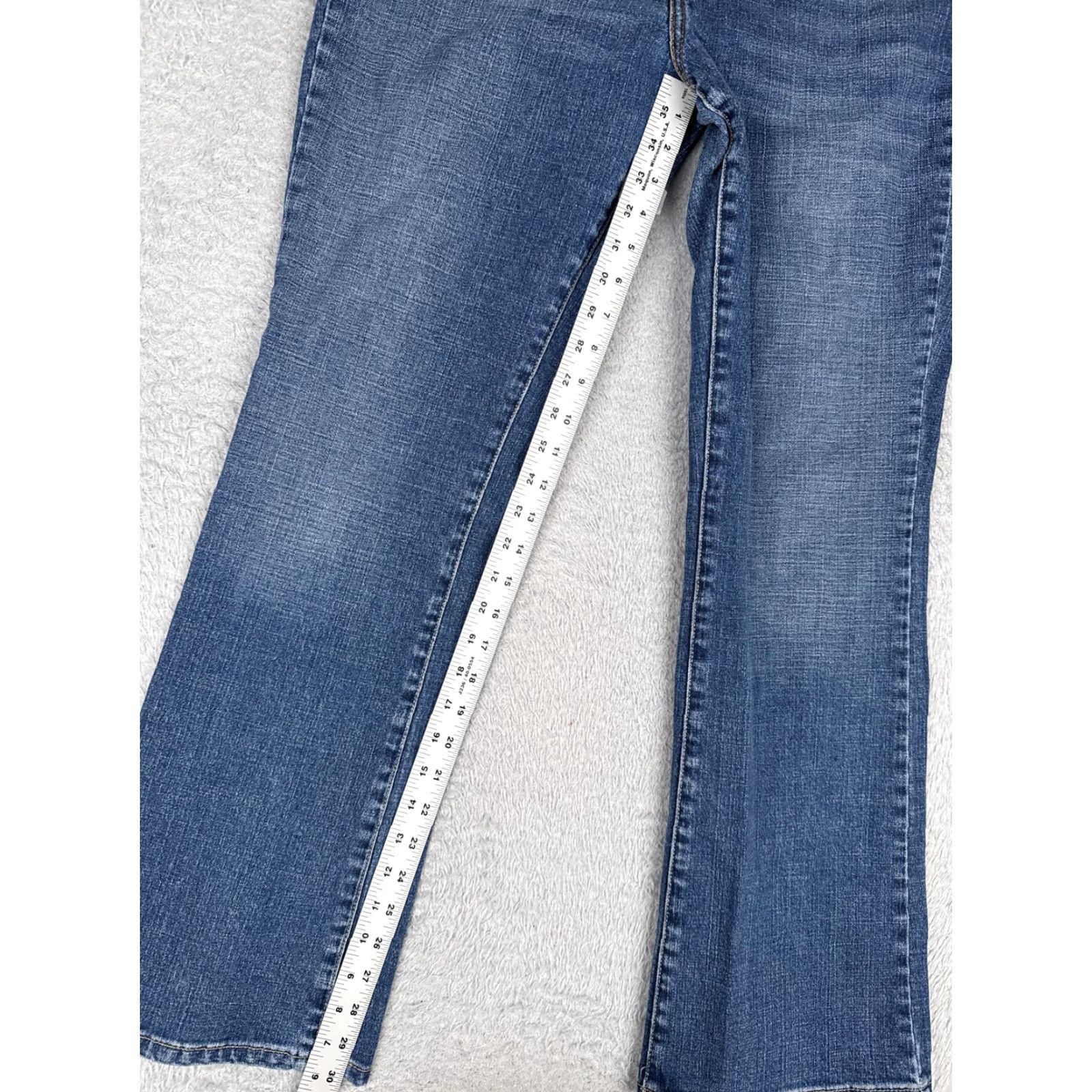 Levi's Levi's Jeans Bootcut Womens 14 Blue Med Wash Mid Rise Stretch Denim 34x31 Size 36" / US 14 / IT 50 - 7 Thumbnail