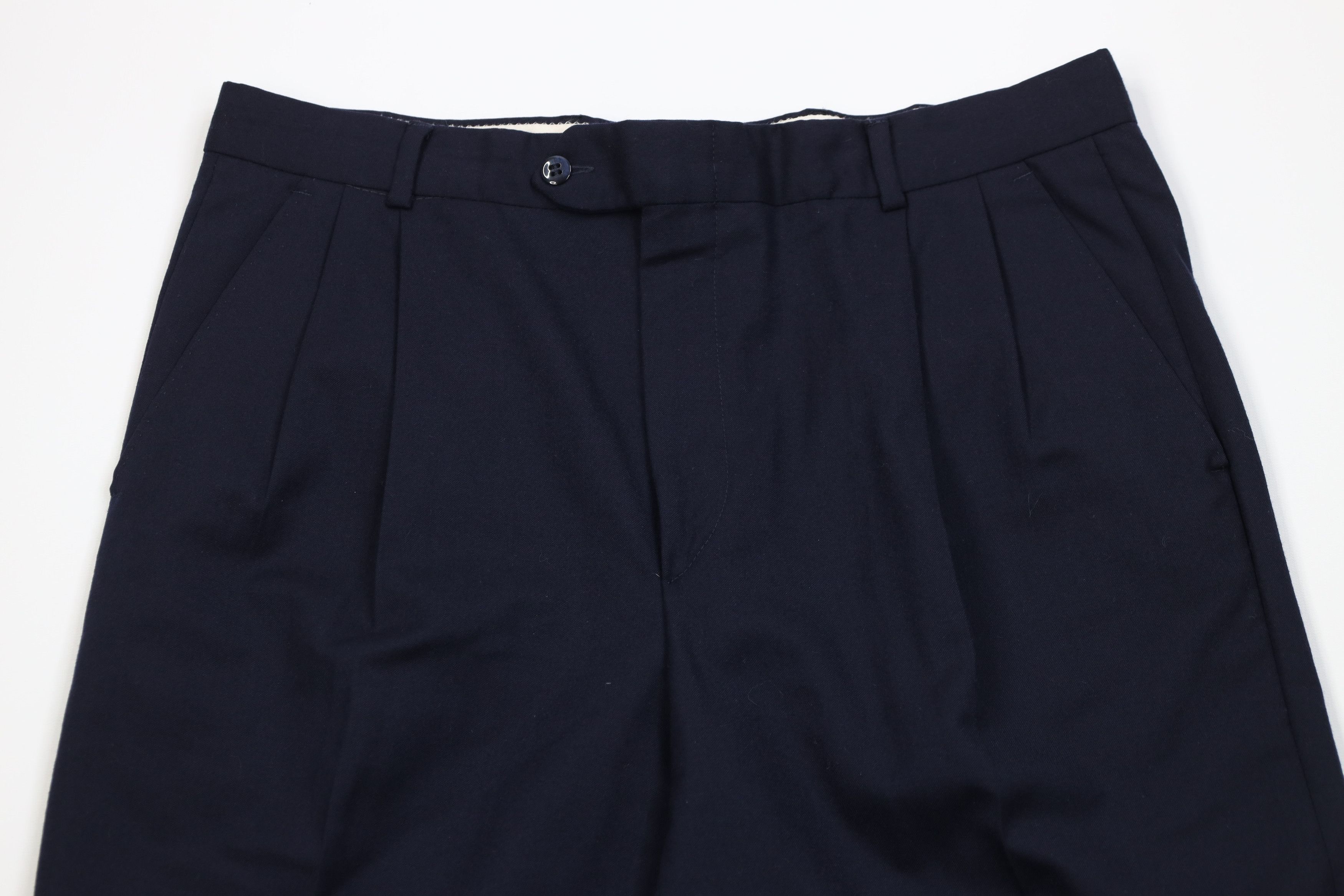 Vintage Vintage Streetwear Wool Knit Straight Leg Chino Pants Blue Size US 34 / EU 50 - 2 Thumbnail