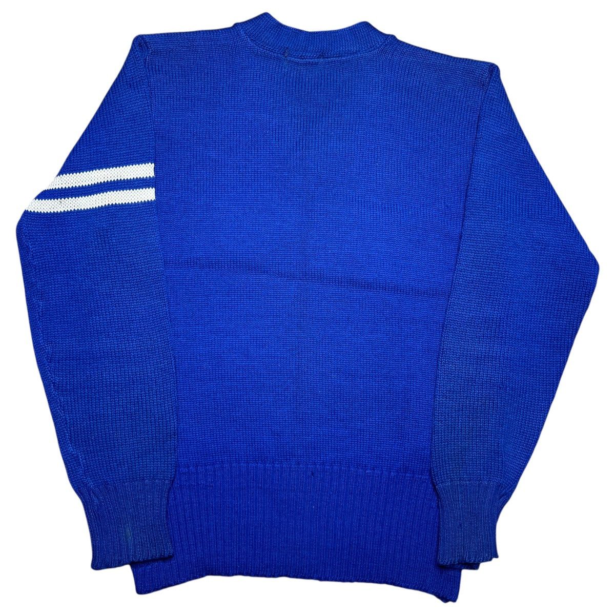 Vintage Vintage 1940 O’Shea Knitting Mills Chicago Blue Knit Sweater Size US L / EU 52-54 / 3 - 3 Thumbnail