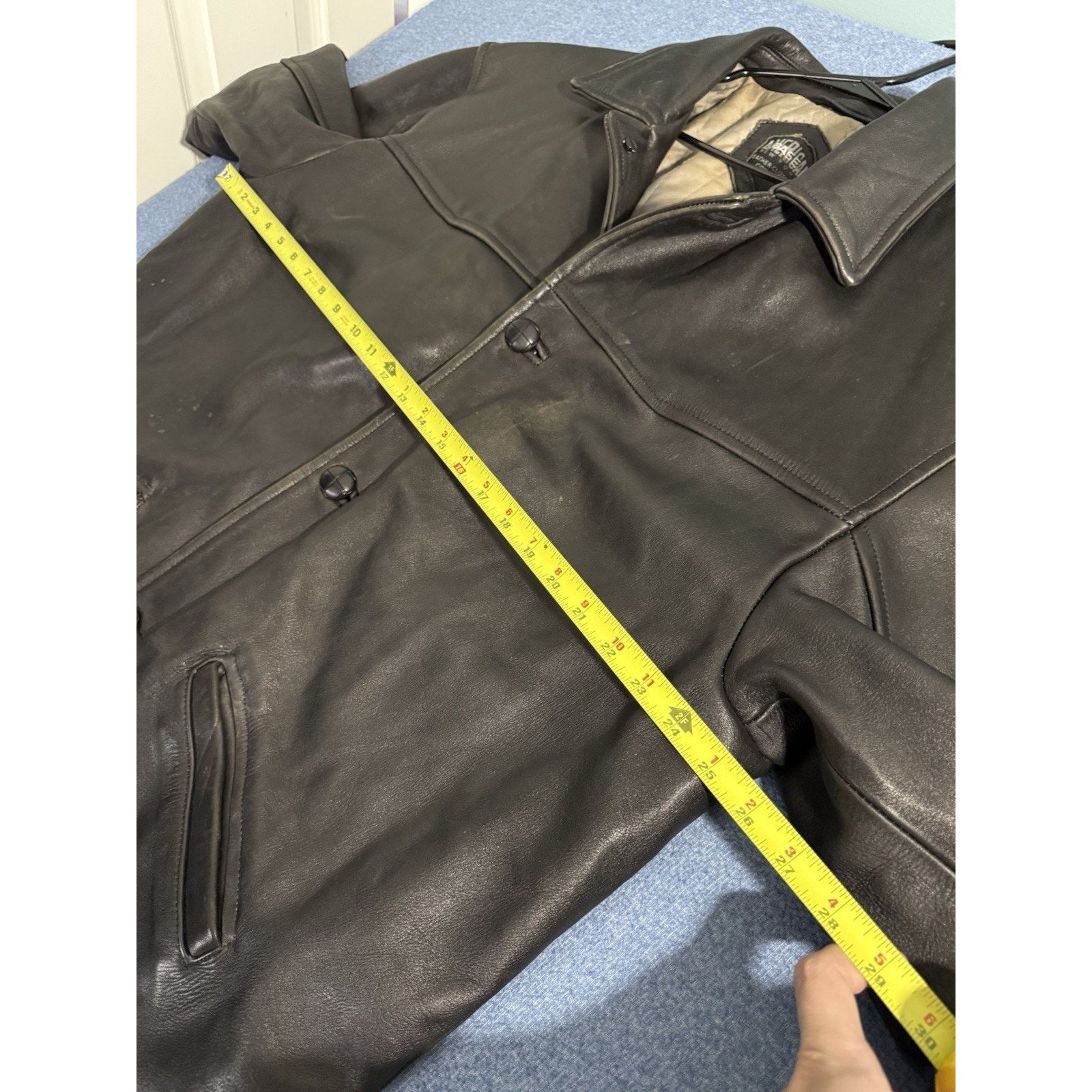 Other American Base Black Leather Motorcycle Stylish Jacket XXL Size US XXL / EU 58 / 5 - 5 Thumbnail