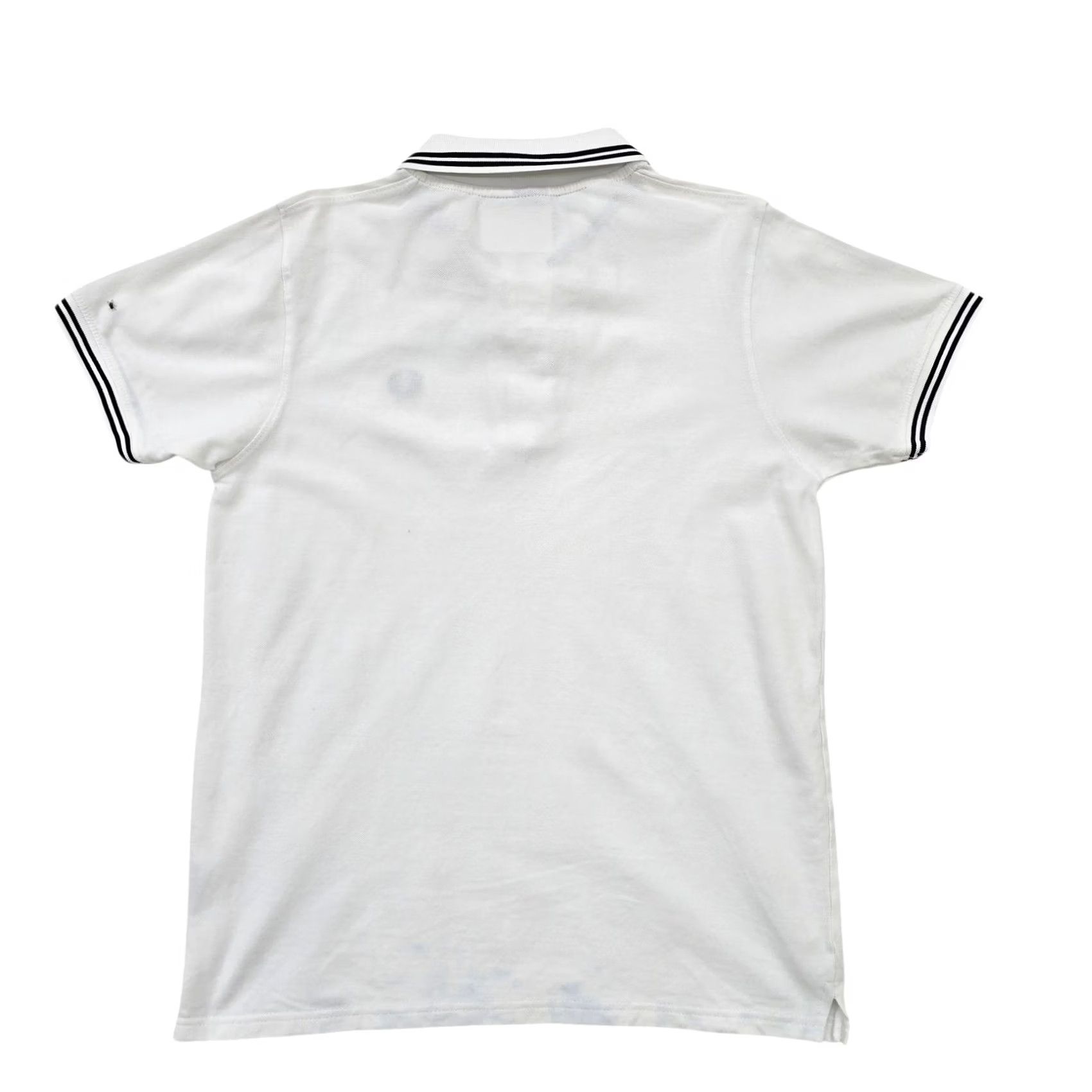 Fred Perry Fred Perry Men's White Twin Tipped Polo Shirt Size L Size US L / EU 52-54 / 3 - 2 Thumbnail