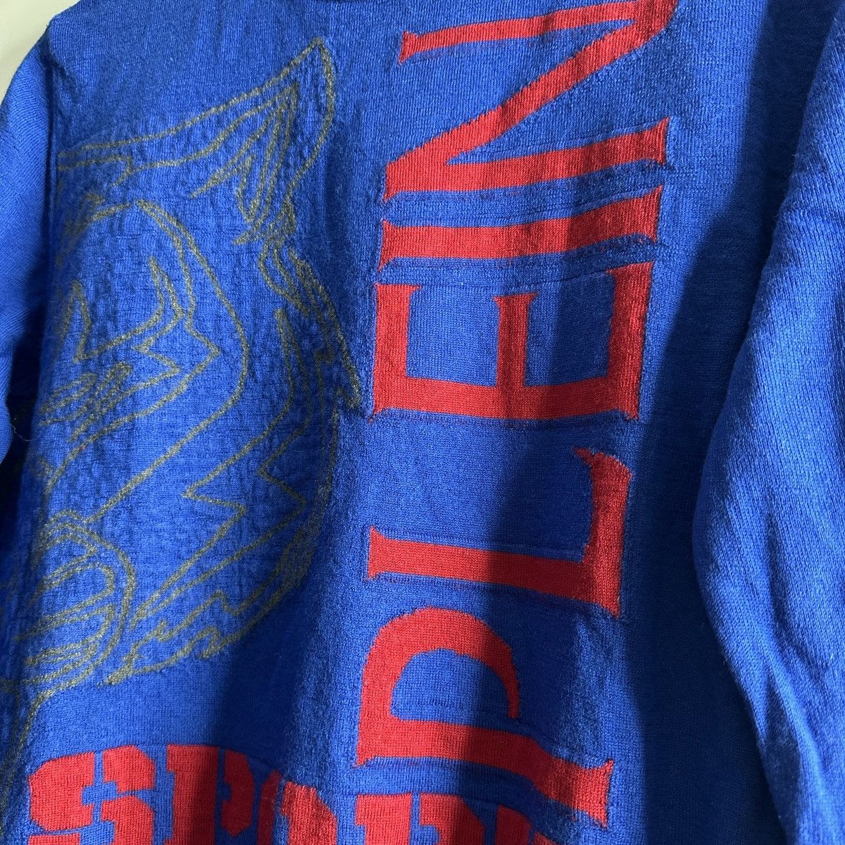 Philipp Plein Plein Sport luxury blue sweater merino wool Size US M / EU 48-50 / 2 - 6 Thumbnail