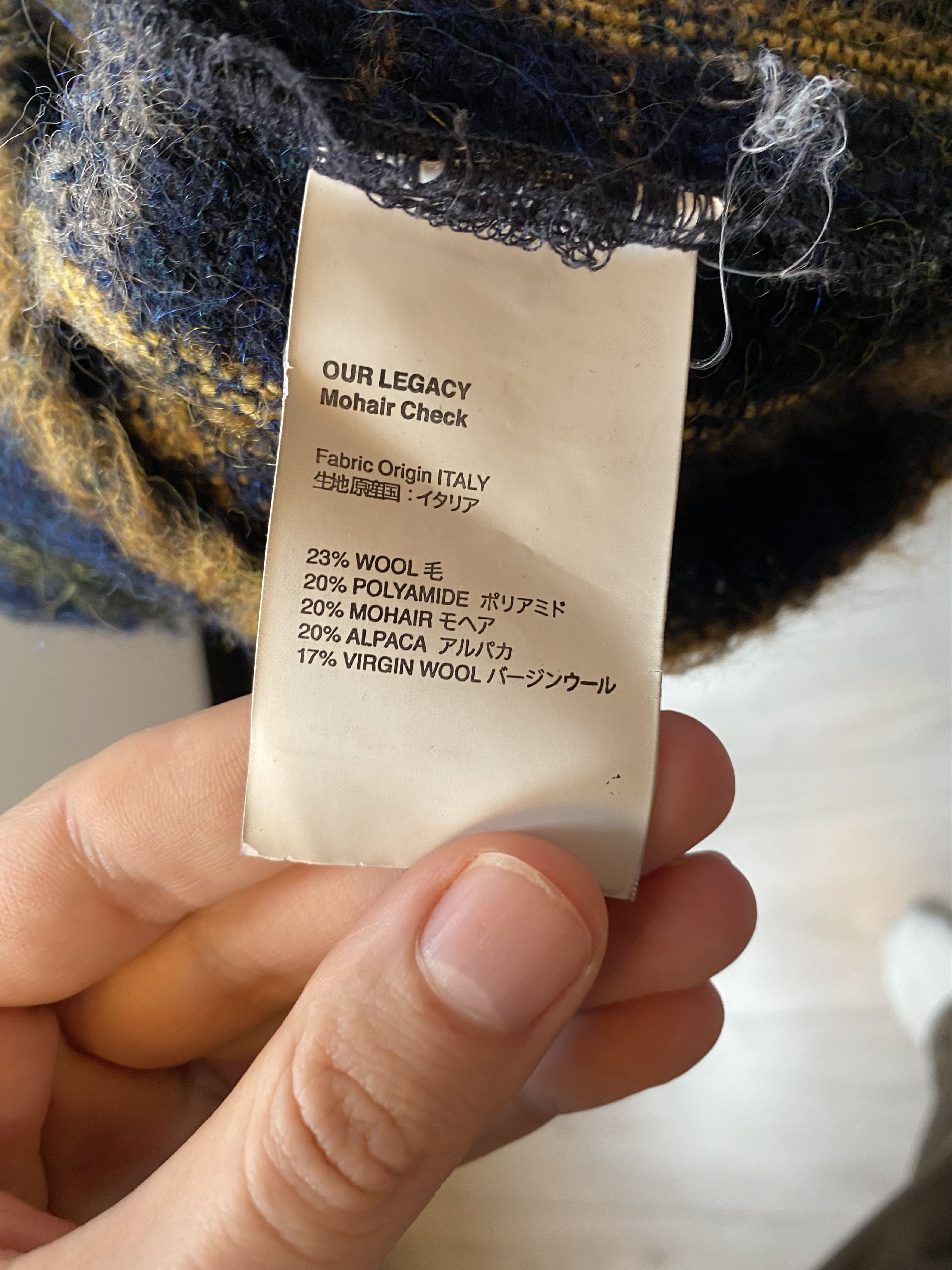 Our Legacy Our Legacy Mohair Check Cardigan Size US M / EU 48-50 / 2 - 5 Thumbnail