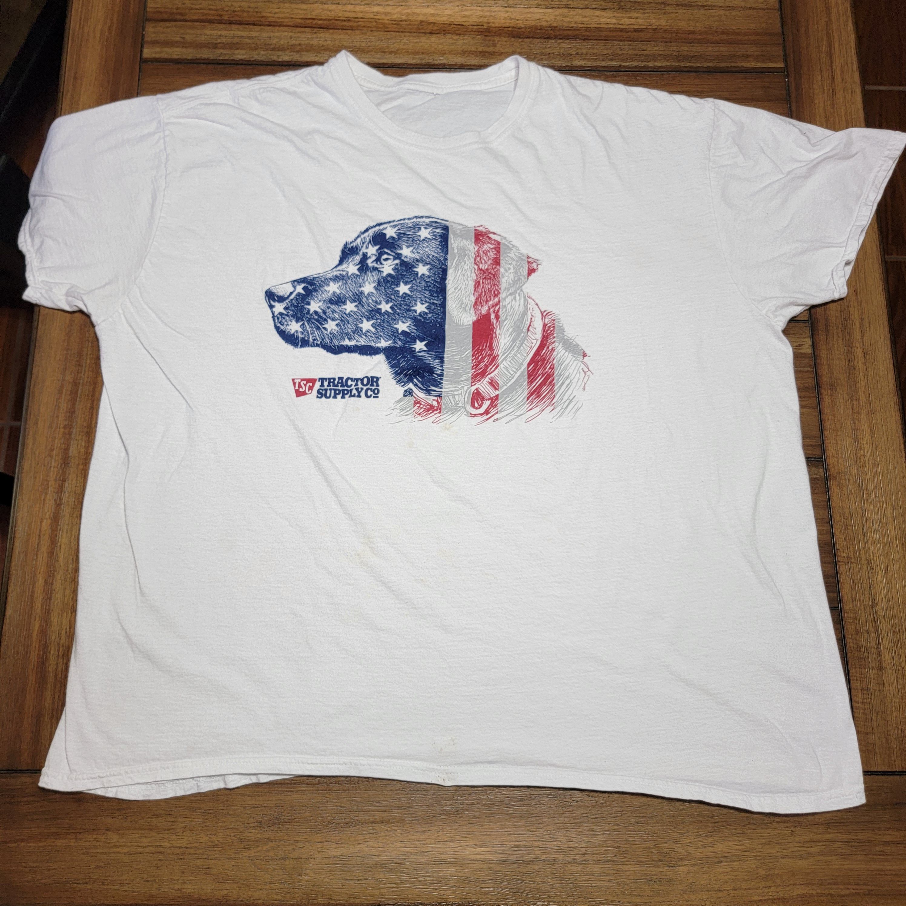 Other Tractor Supply Co SS White Tee Star Spangled Dog Size US XXL / EU 58 / 5 - 1 Thumbnail