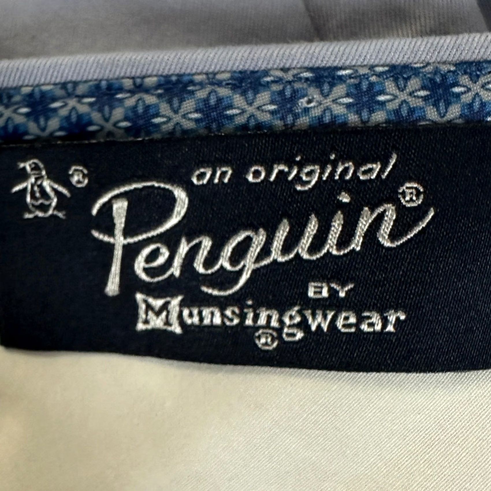 Vintage Penguin Dress Pants 30X30 Light Blue Straight Leg Flat Front Pockets Cotton Men Size US 30 / EU 46 - 3 Thumbnail